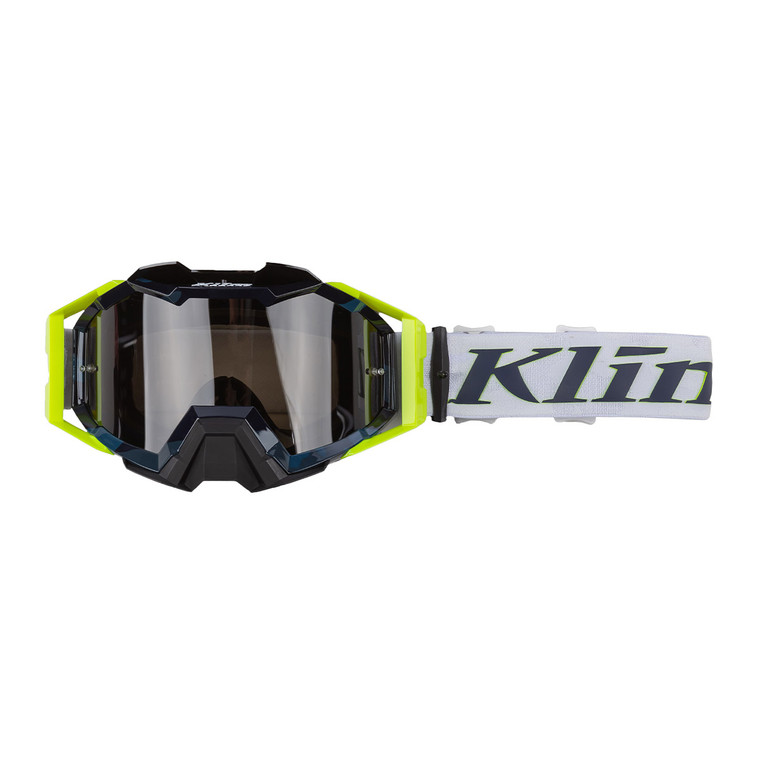 Klim Viper Pro Off-Road Goggle - Camo White/Yellow (Dark Smoke Tint)