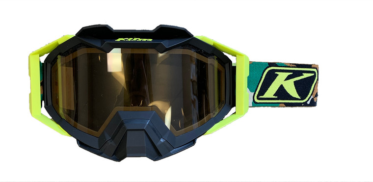 Klim Viper Pro Snow Goggle - Camo Lime (Polarized Light Brown) [Sample]