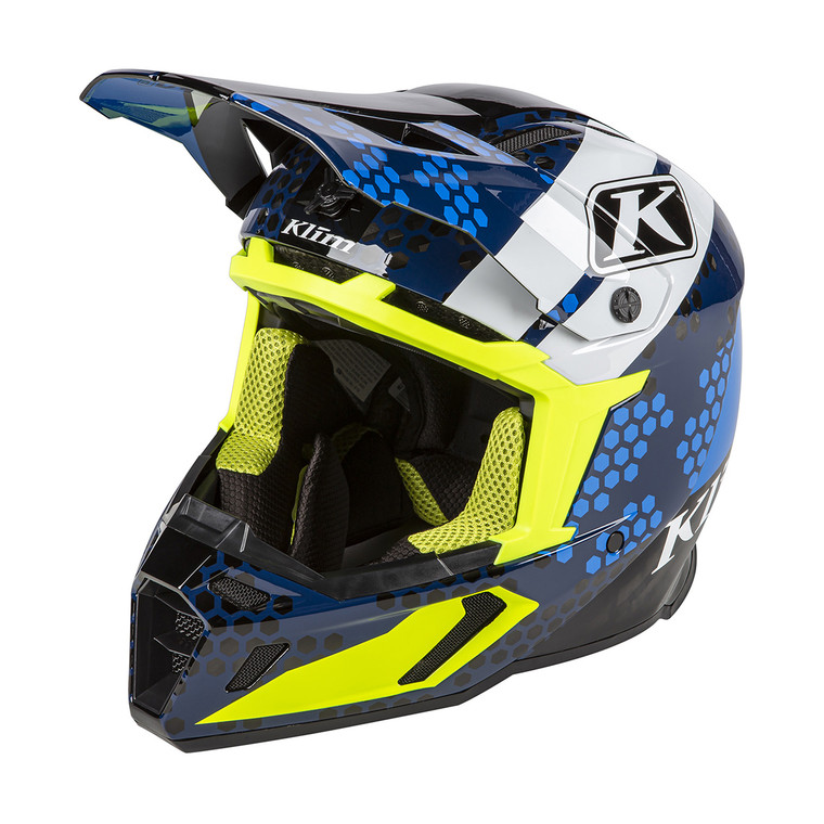 Klim F5 Koroyd Helmet (ECE/DOT) - Tactik Kinetik Blue (LG) [Sample]