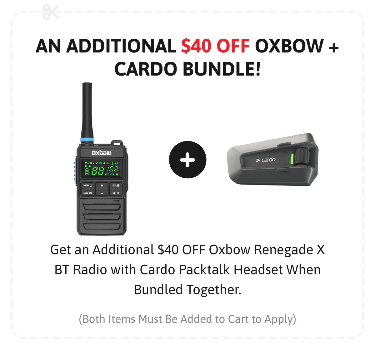 Oxbow + Cardo Bundle Deal