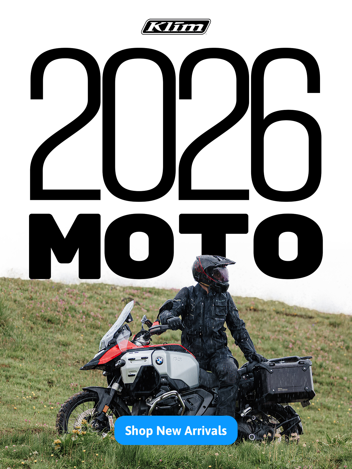 Klim Spring 2026 Moto Gear mobile hero banner