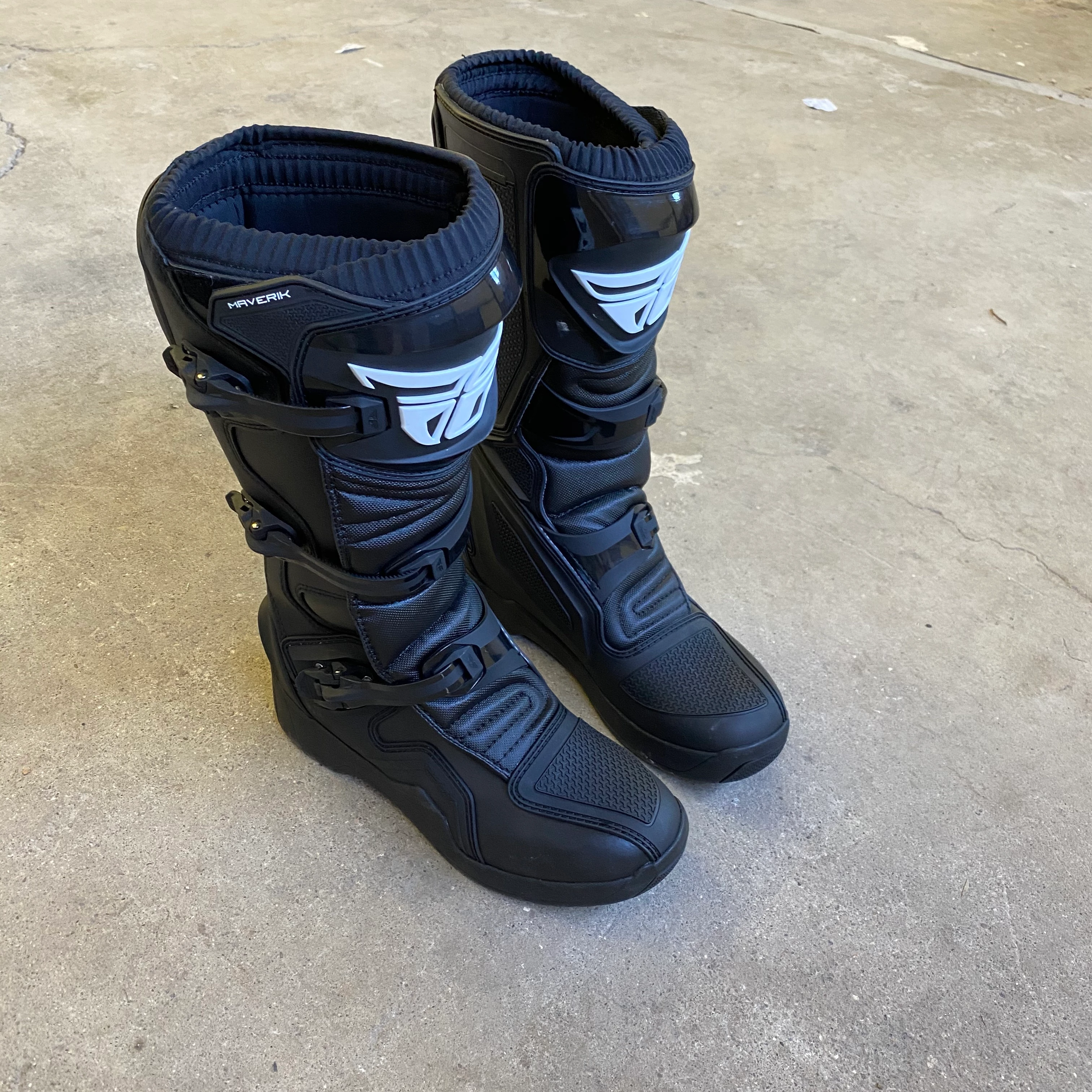 FLY Racing MAVERIK モトクロスブーツ ブラック Fly Racing Maverik Boot - Black (Men's 12) [Blemished]
