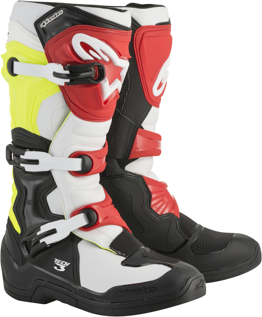 Alpinestars Tech 3 ブーツ レッド/ホワイト/イエロー SnowBigDeal | Alpinestars Tech 3 Boot