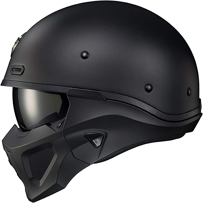 Scorpion Covert Open-Face Solid Helmet - Matte Black