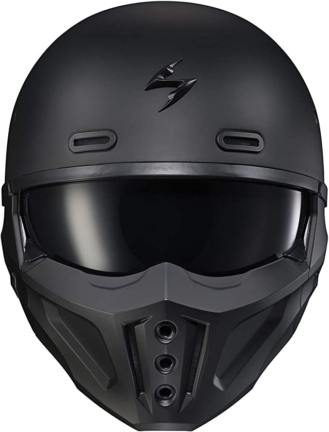 Scorpion Covert Open-Face Solid Helmet - Matte Black