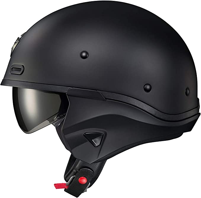 Scorpion Covert Open-Face Solid Helmet - Matte Black