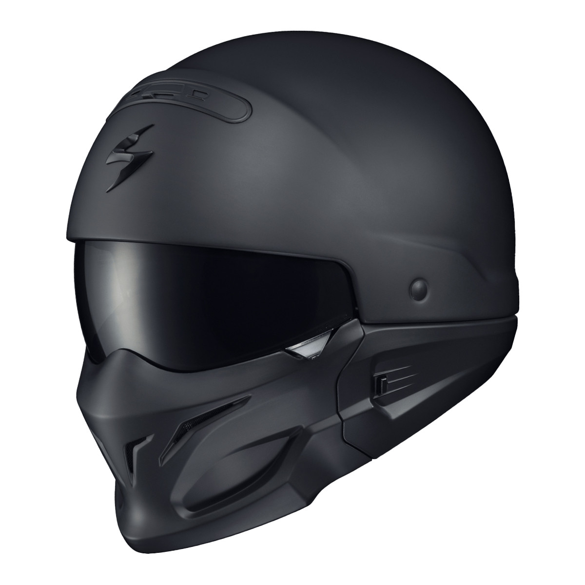 Scorpion Covert Open-Face Solid Helmet - Matte Black