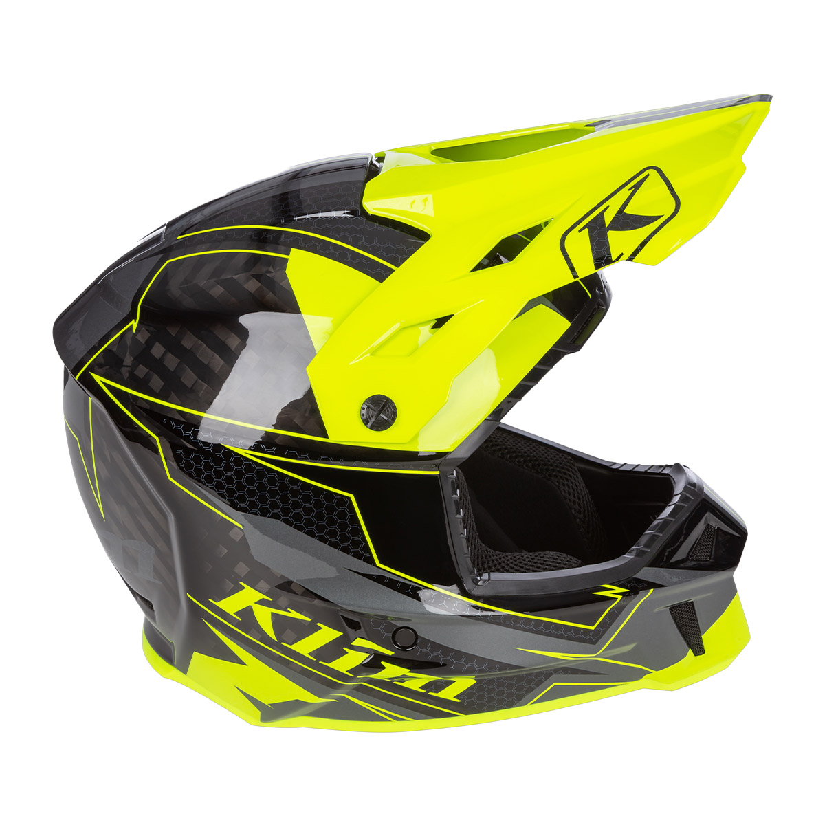 Klim F3 Carbon Helmet (ECE) - Velocity Black/HiVis