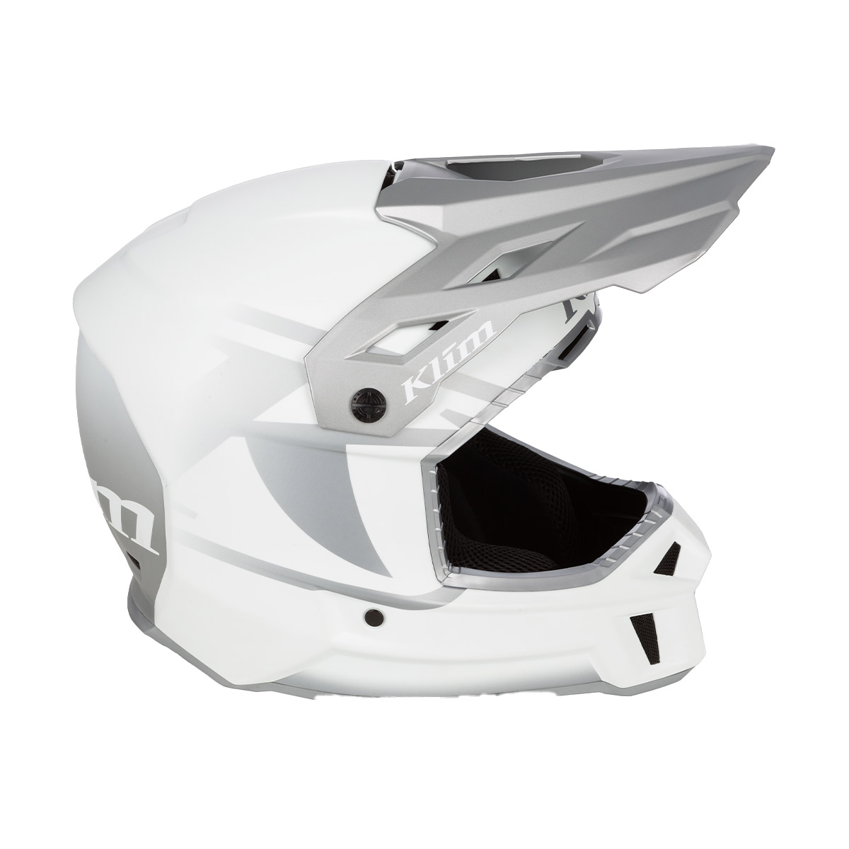 Klim F3 Helmet (ECE) - Icon White/Monument Gray