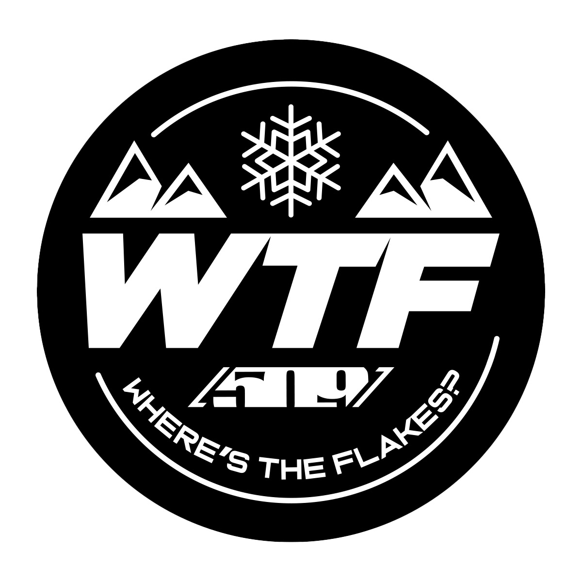 509 WTF Sticker - Black (12")