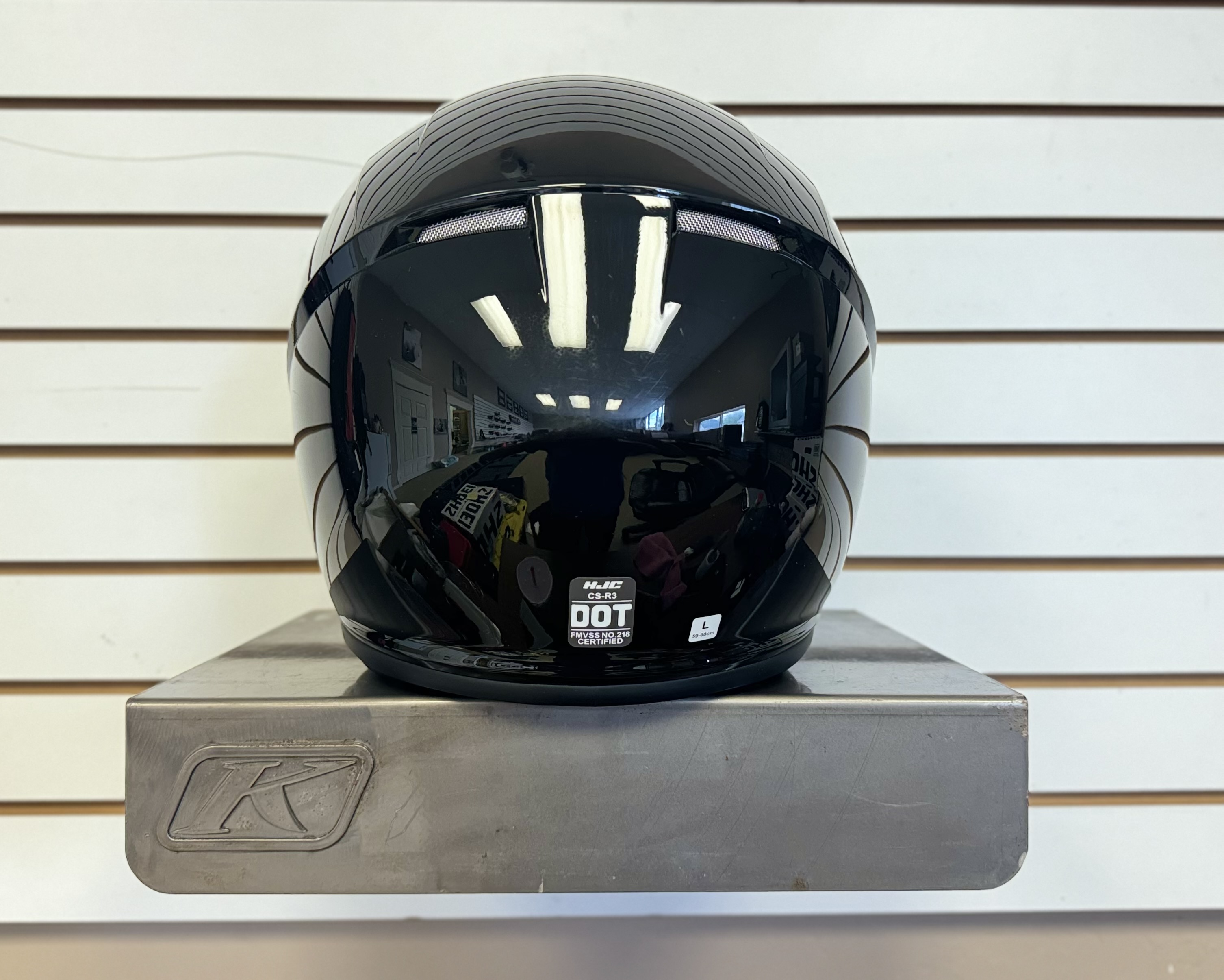 HJC CS-R3 SNOW MOTORCYCLE HELMET (BLACK) (LARGE) - DISPLAY MODEL