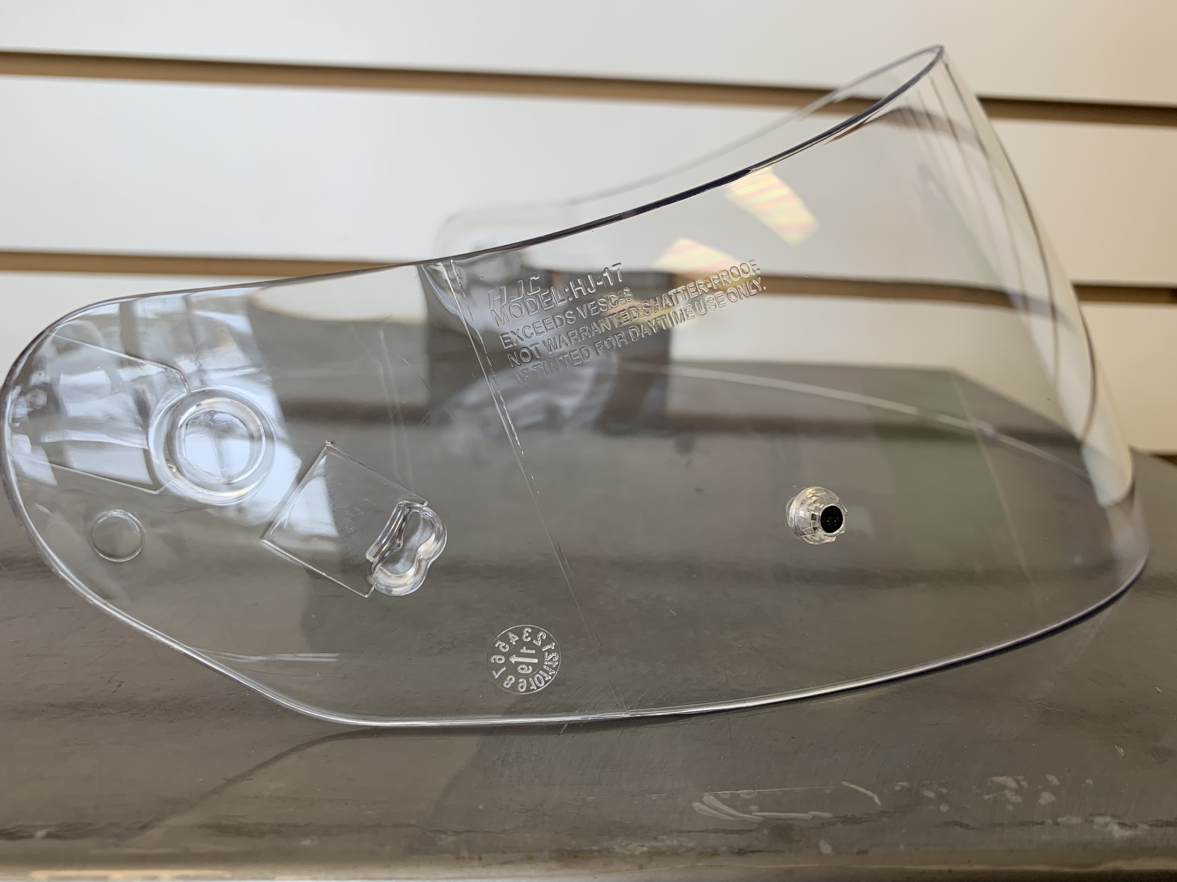 HJC HJ-17 Pinlock Shield Clear - Used with Minor Scratches