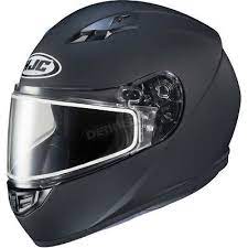 HJC CS-R3 SNOW MATTE BLACK MOTORCYCLE HELMET (LARGE) - DISPLAY MODEL