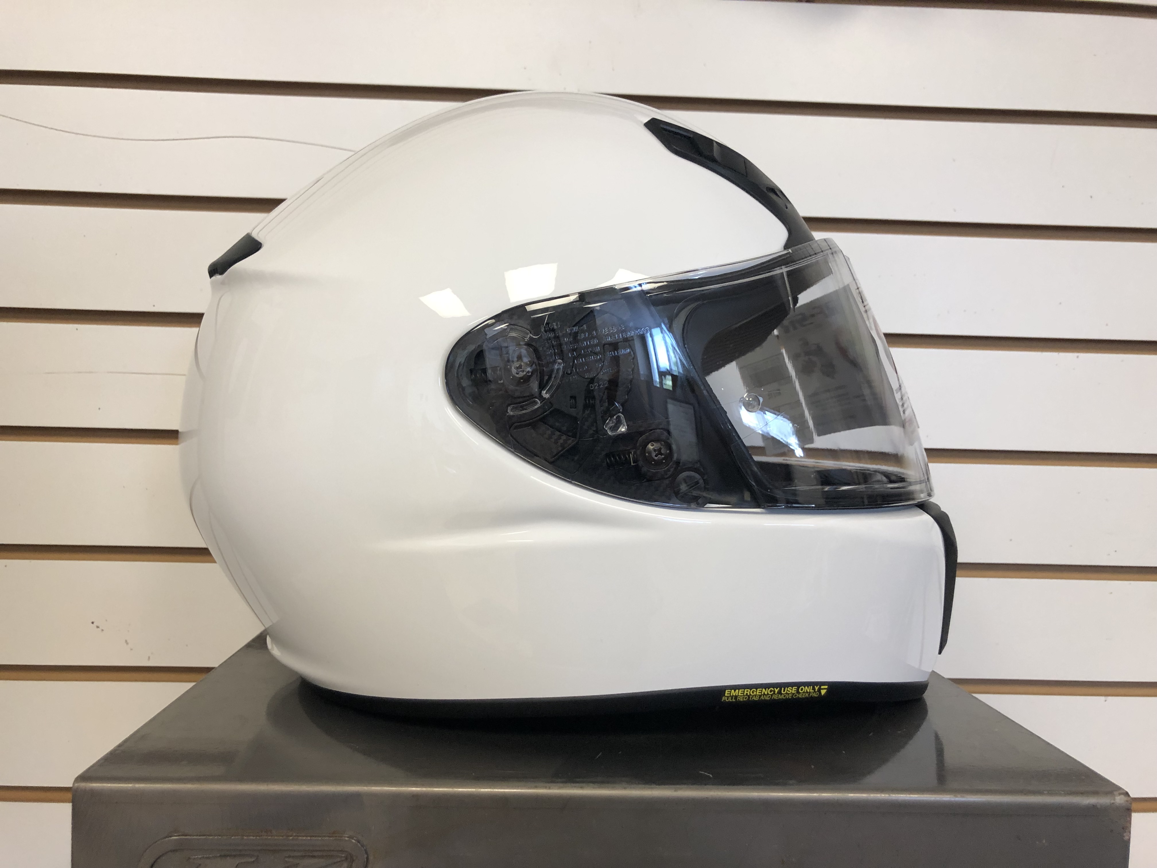 SHOEI RF-SR WHITE XLG - W/MINOR BLEMISHES