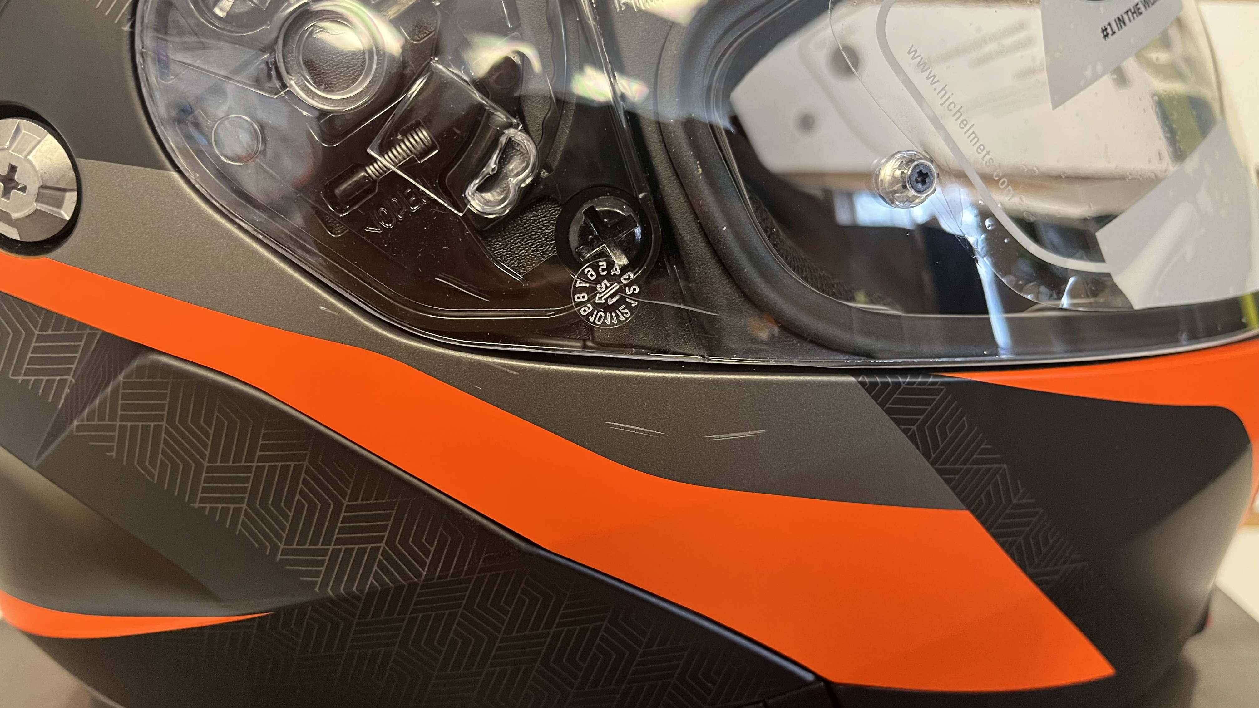 HJC Helmet C91 Taly Mc7 Semi-Flat, Size Large, Minor Blemishes, Used