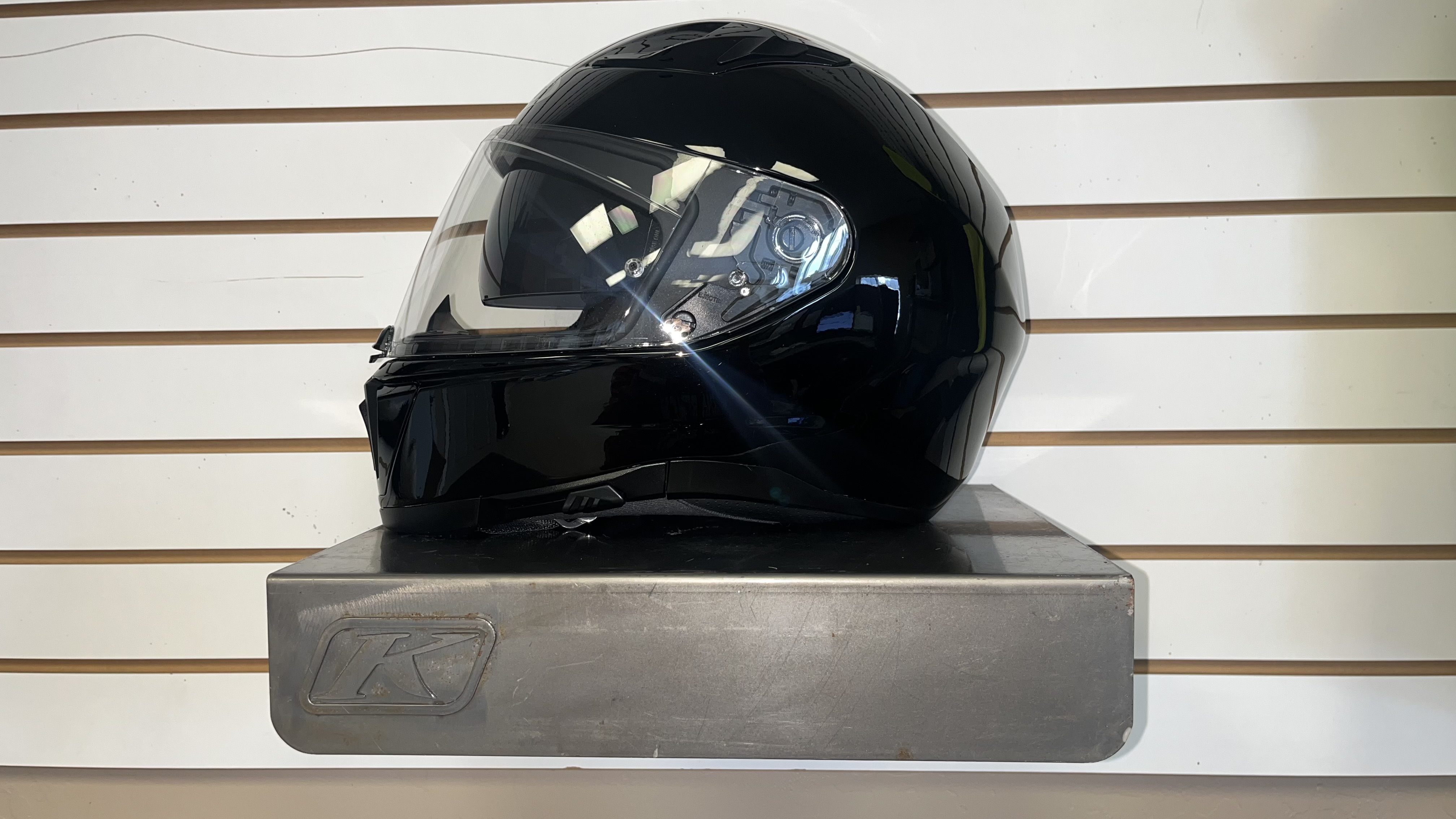 HJC i70 Motorcycle Helmet (Large) (Black) - Used 