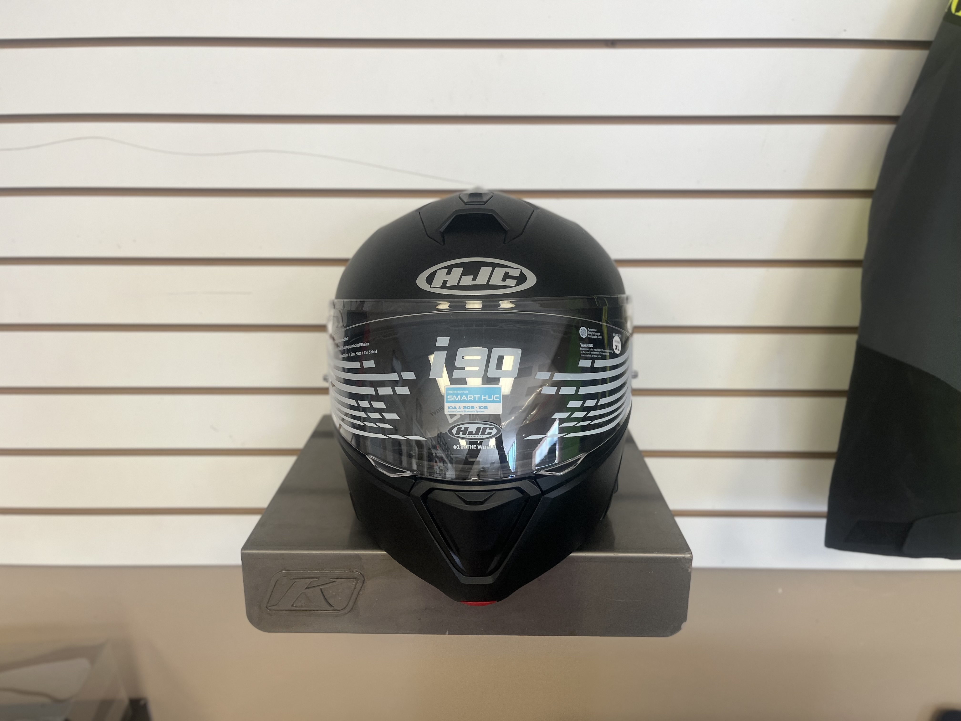 HJC i 90 SEMI FLAT BLACK MODULAR HELMET (X-LARGE) - DISPLAY MODEL