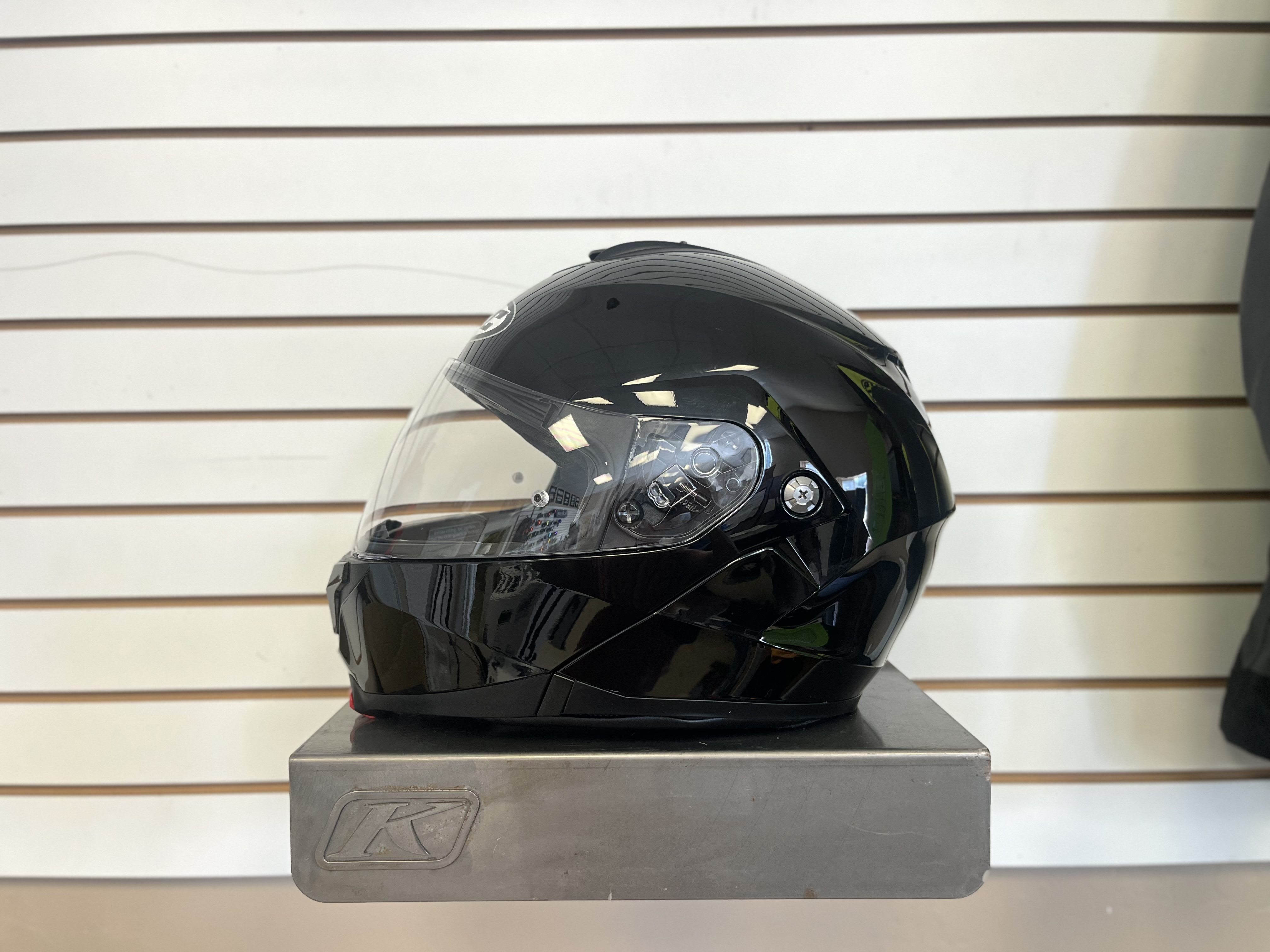 HJC C91 MOTORCYCLE HELMET (BLACK, LARGE) - USED