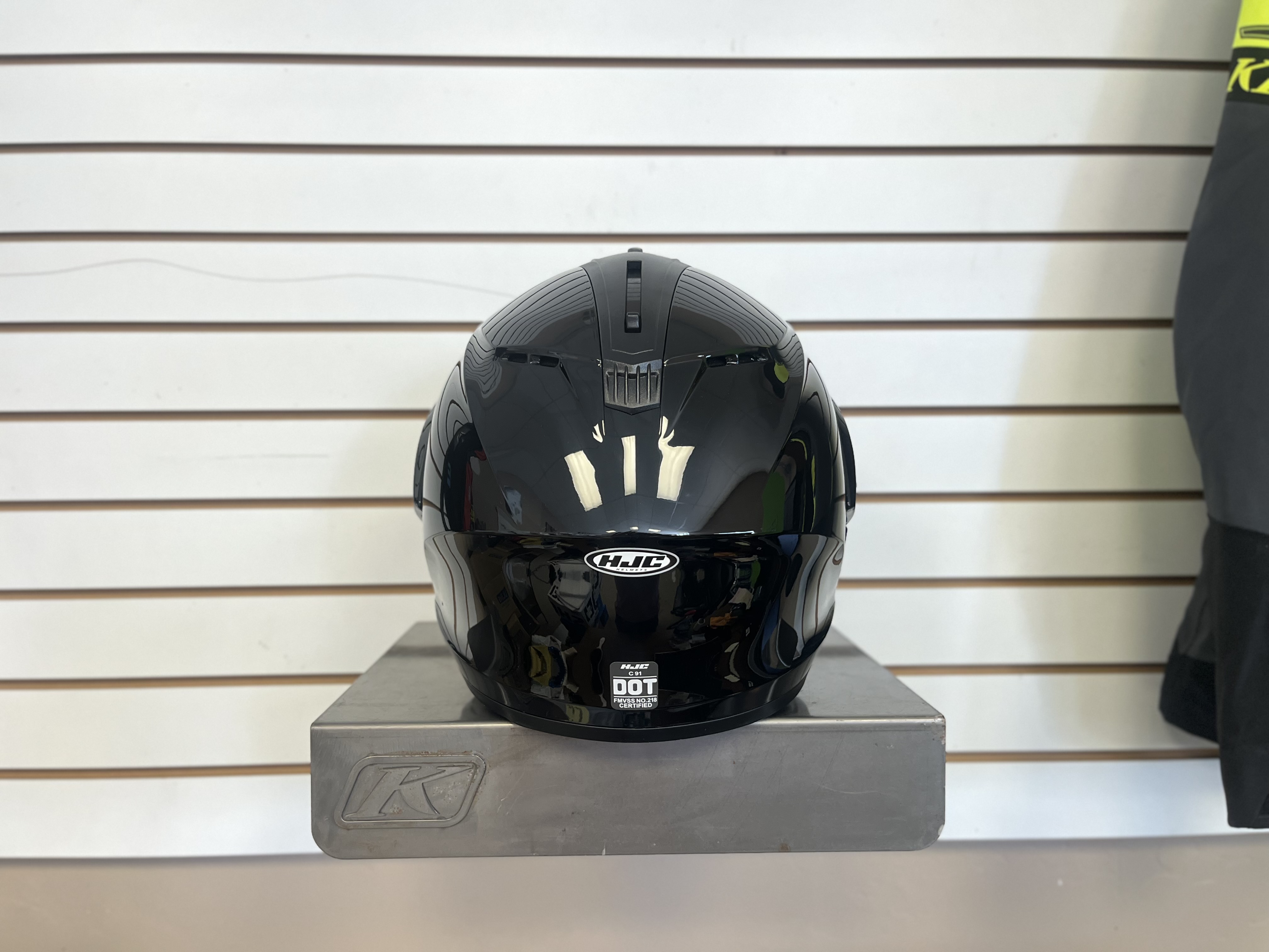 HJC C91 MOTORCYCLE HELMET (BLACK, LARGE) - USED