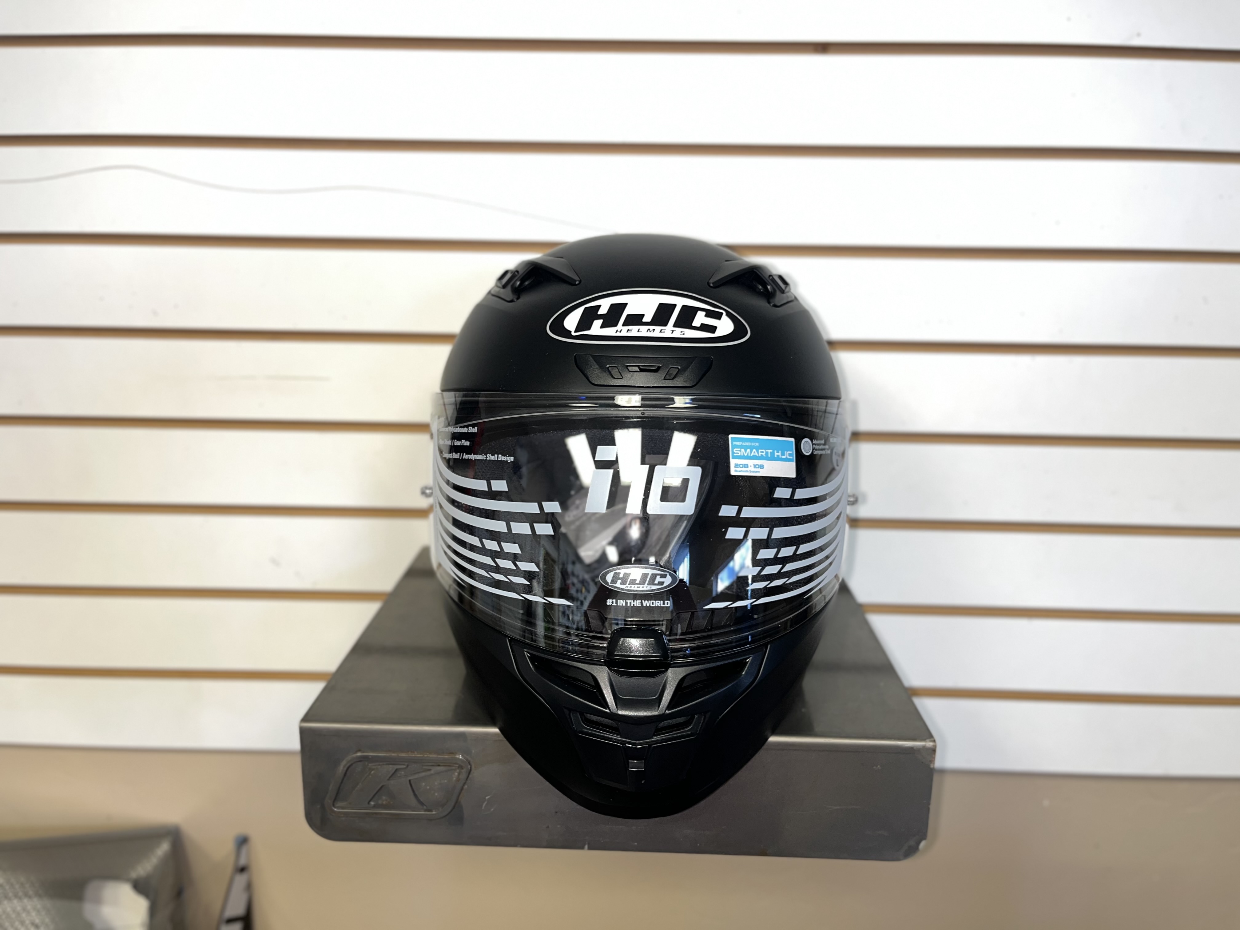 HJC i 10 SEMI FLAT BLACK (LARGE) - DEMO MODEL