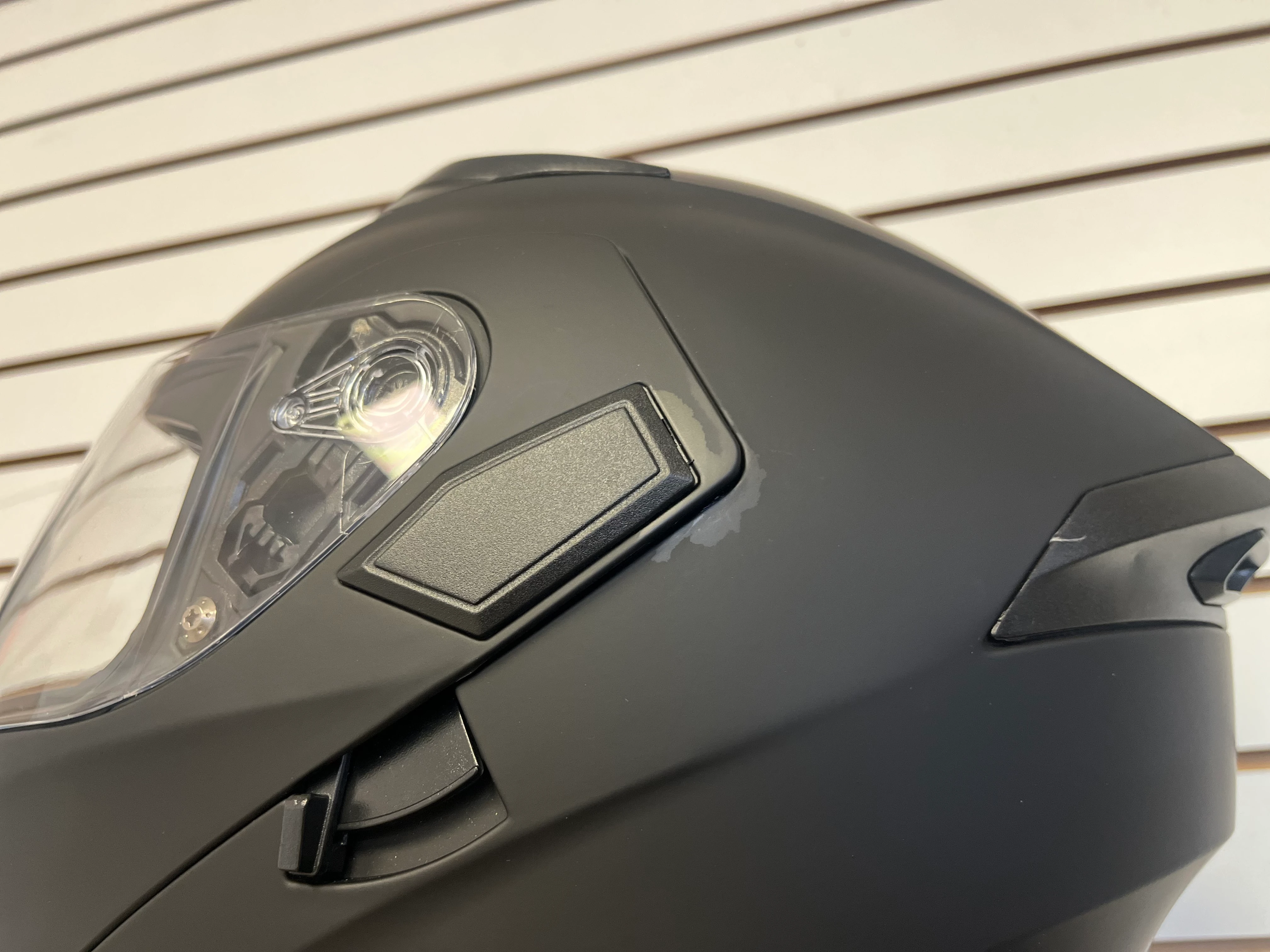 ILM 902 MODULAR FLIP UP MOTORCYCLE HELMET (MATTE BLACK) (LARGE) - USED