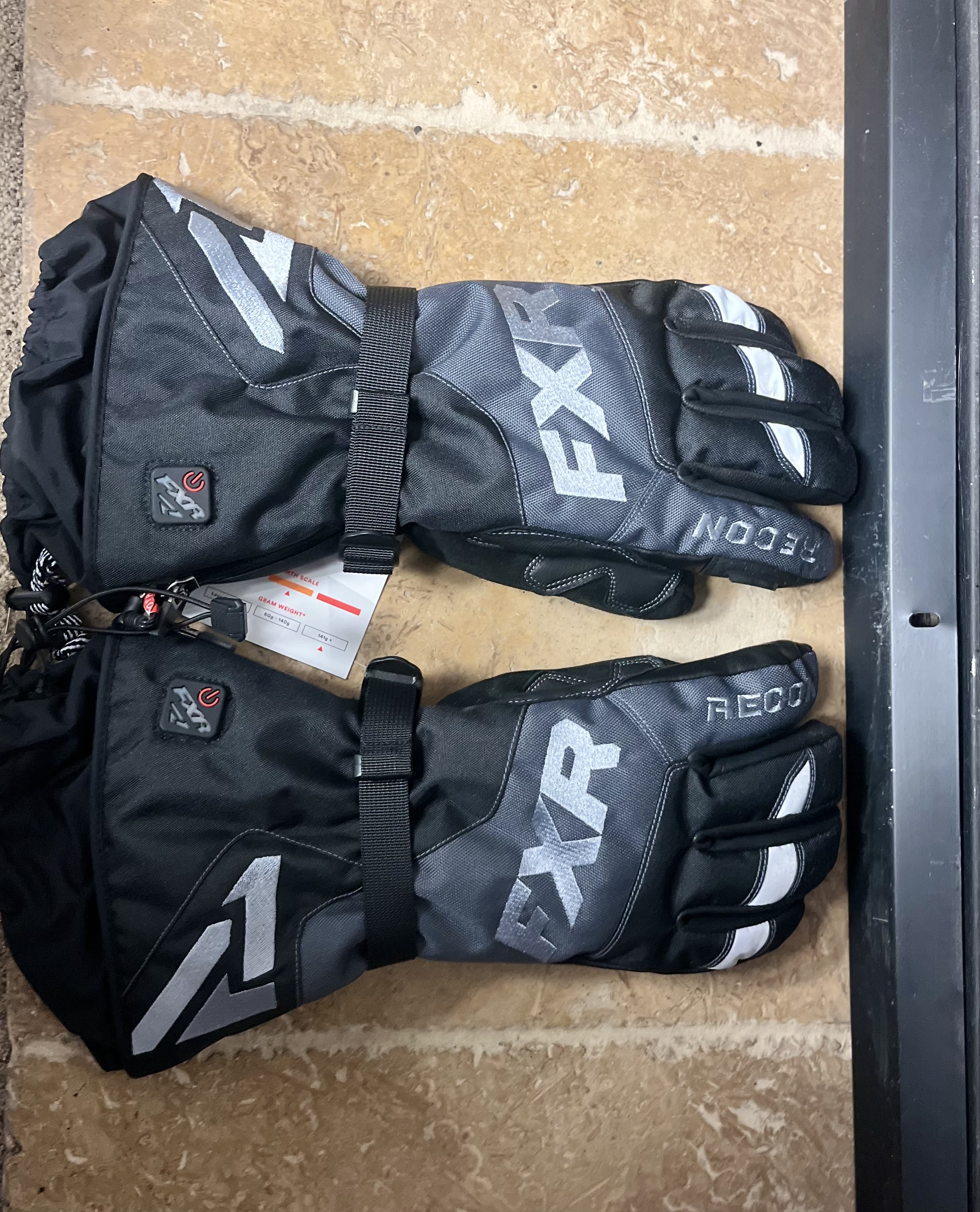 FXR Men's Heated Recon Glove 20 Black (Size Large) - Used