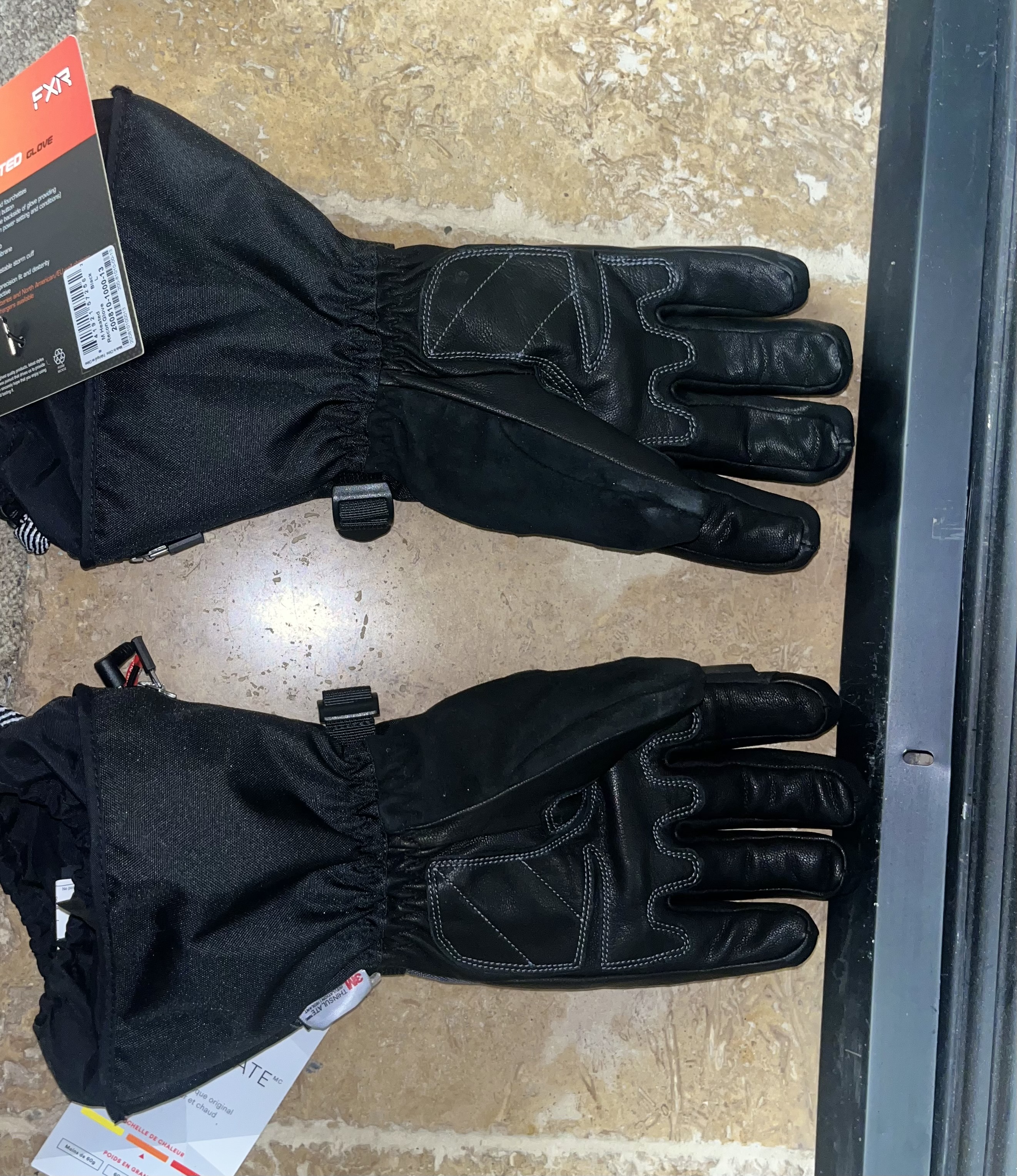 FXR Men's Heated Recon Glove 20 Black (Size Large) - Used