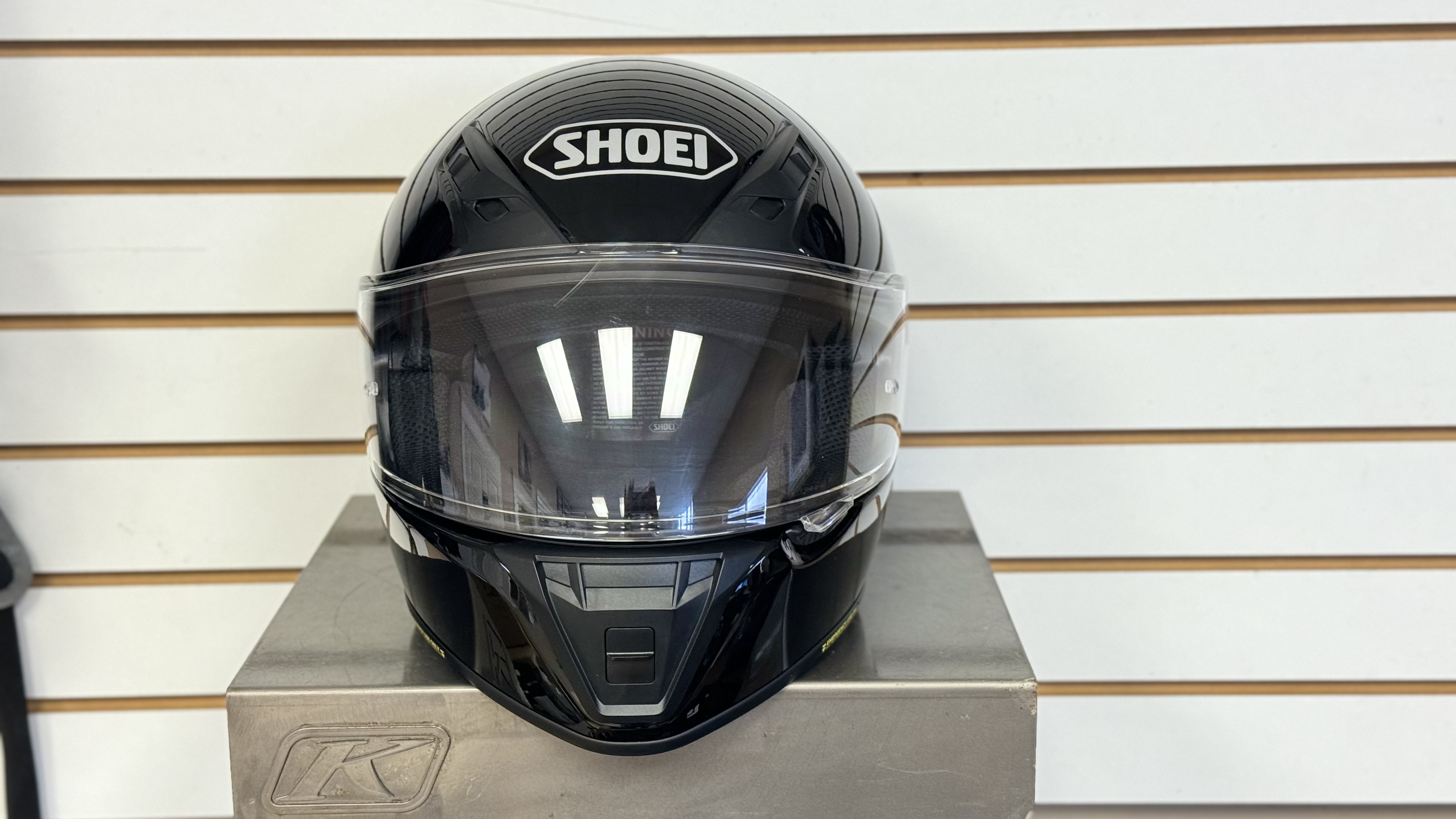 SHOEI RF-SR MOTORCYCLE HELMET (BLACK) (LARGE) - USED