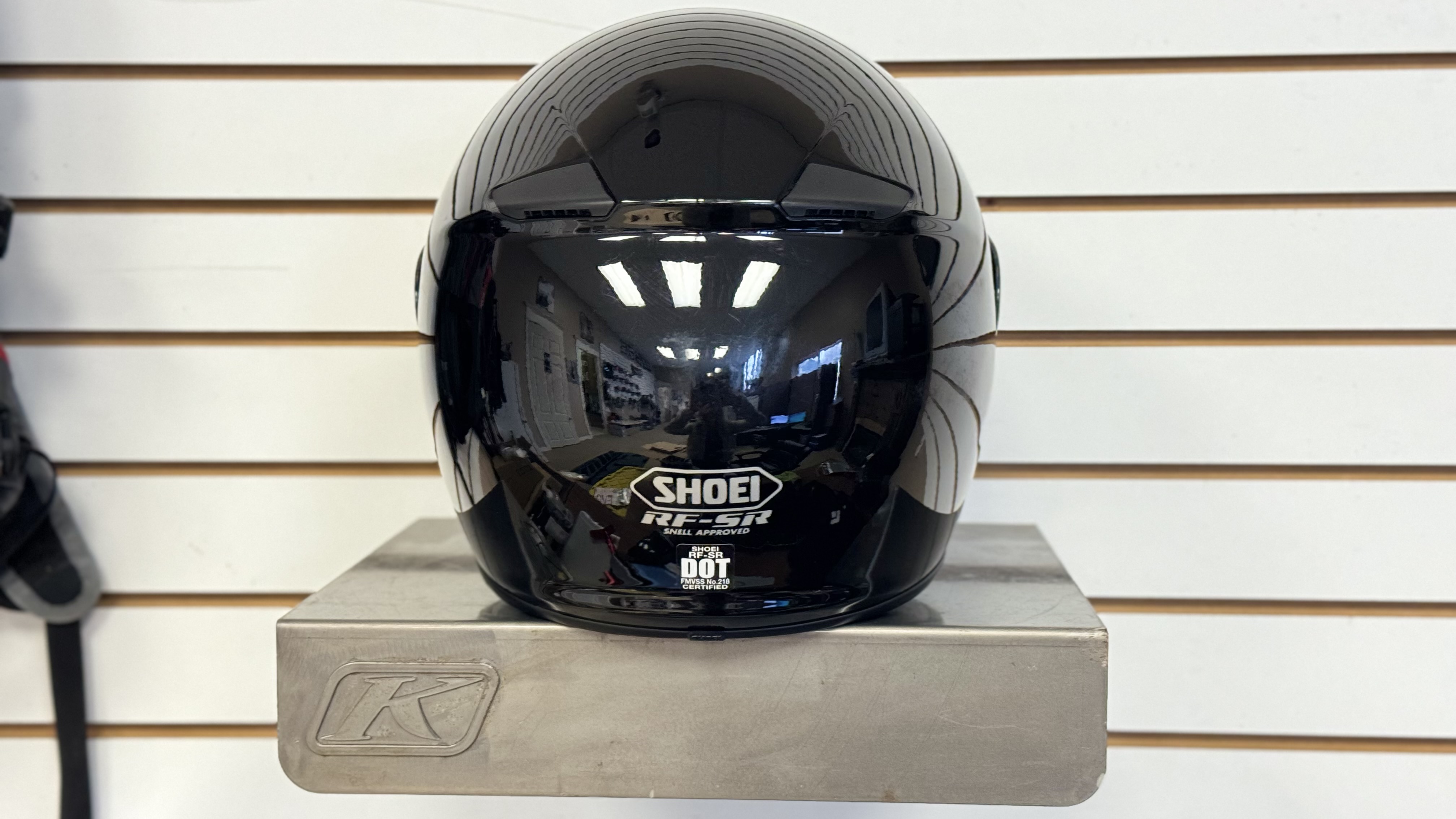 SHOEI RF-SR MOTORCYCLE HELMET (BLACK) (LARGE) - USED