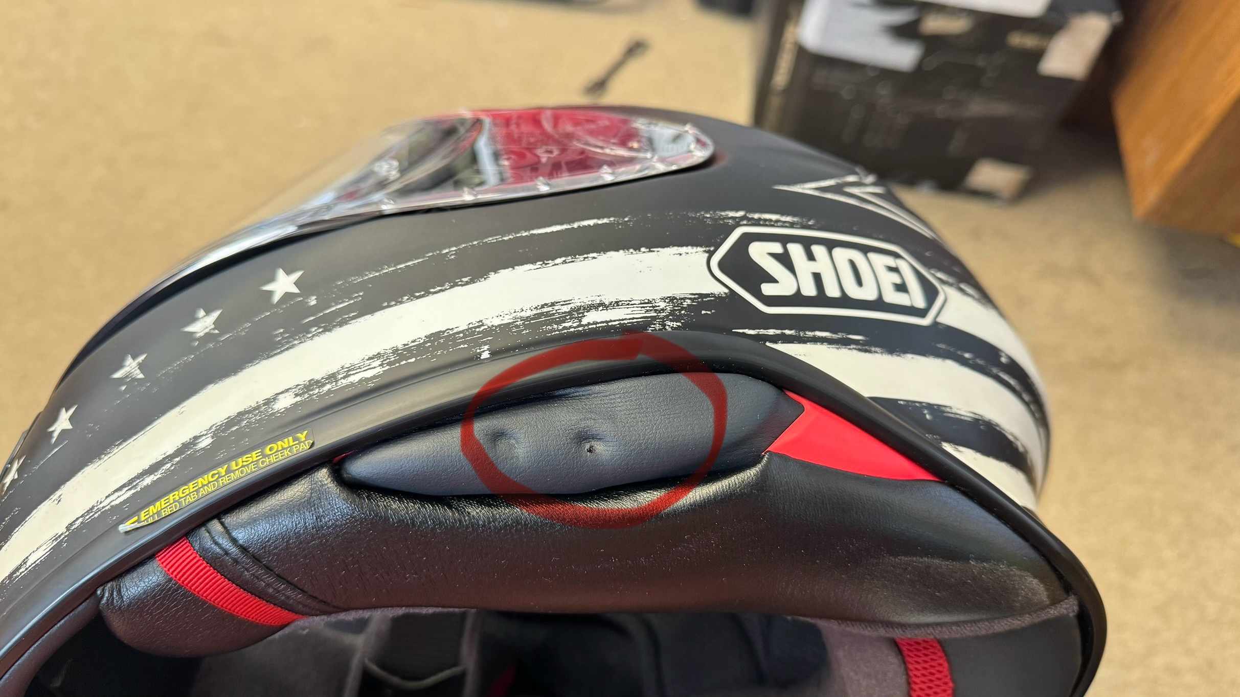 SHOEI RF-1400 DEDICATED 2 TC-5 SIZE XXL - USED