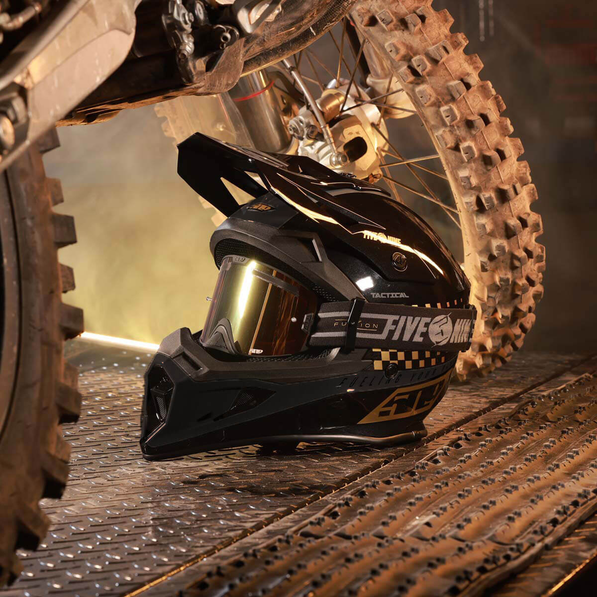 509 Tactical Offroad Helmet - Speedsta Black Gold [Limited Edition]