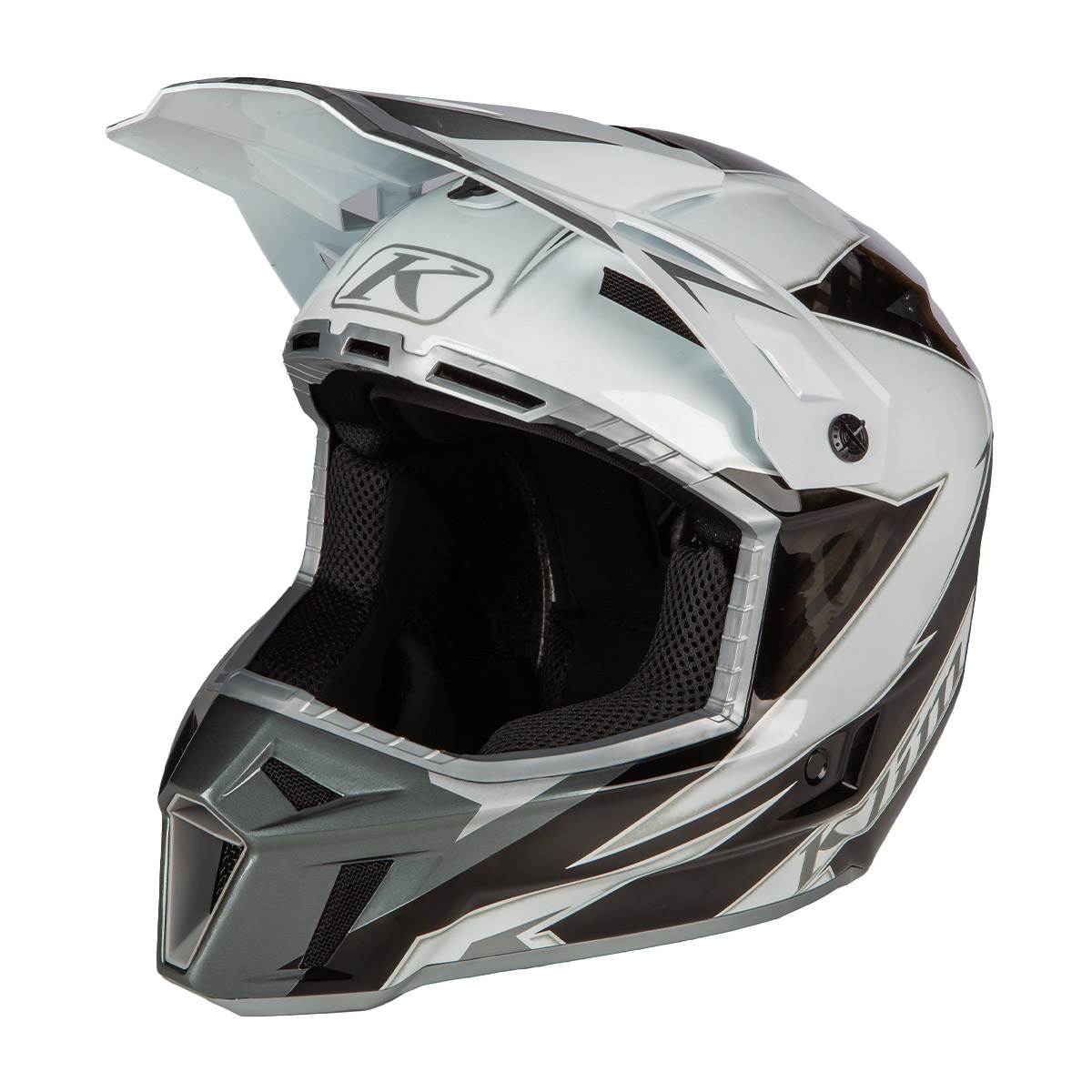 Klim F3 Carbon Off-Road Helmet (ECE) - Lightning White [Non-Current]