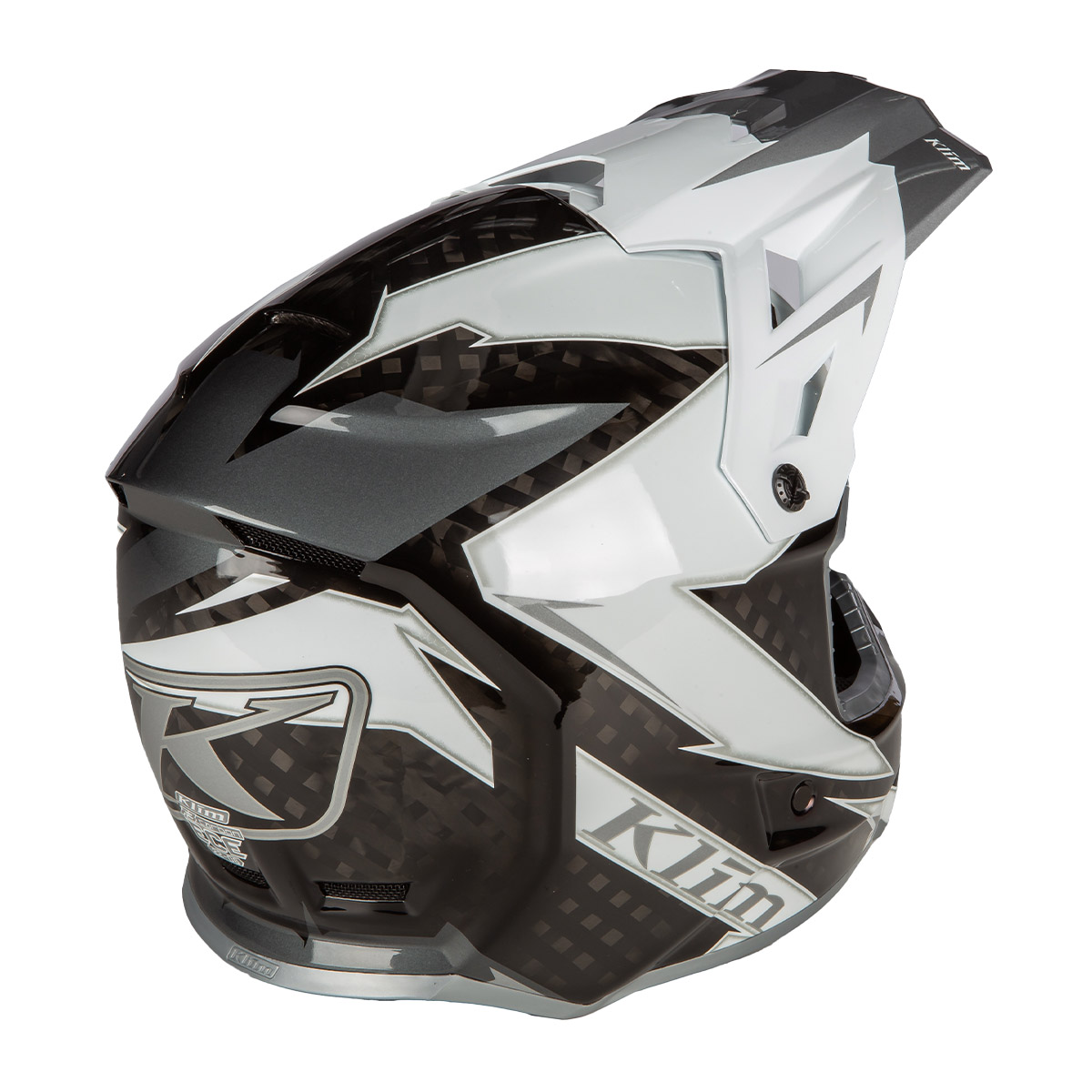 Klim F3 Carbon Off-Road Helmet (ECE) - Lightning White [Non-Current]