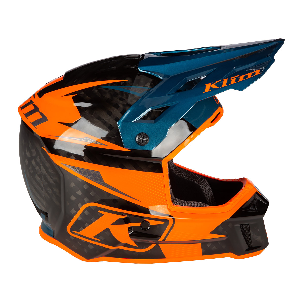 Klim F3 Carbon Pro Off-Road Helmet (ECE) - Striker Petrol Orange [Non-Current]