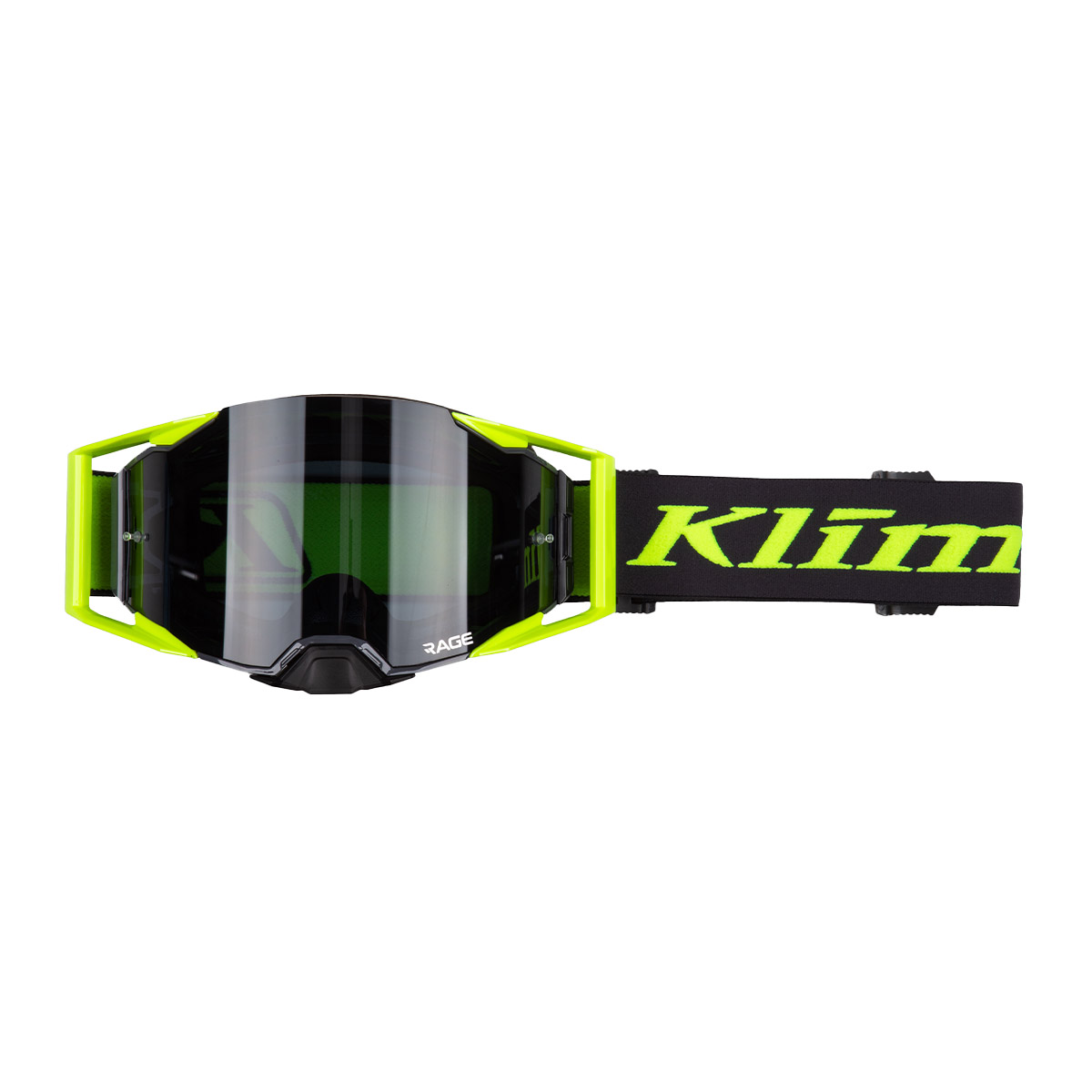 Klim Rage Off-Road Goggle - Asphalt/Hi-Vis (Dark Smoke Tint) [Non-Current]