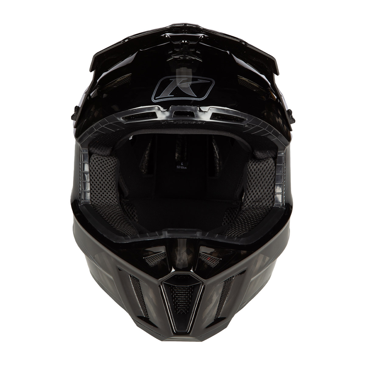 Klim F3 Carbon Pro Off-Road Helmet (ECE) - Striker Carbon Gloss Black