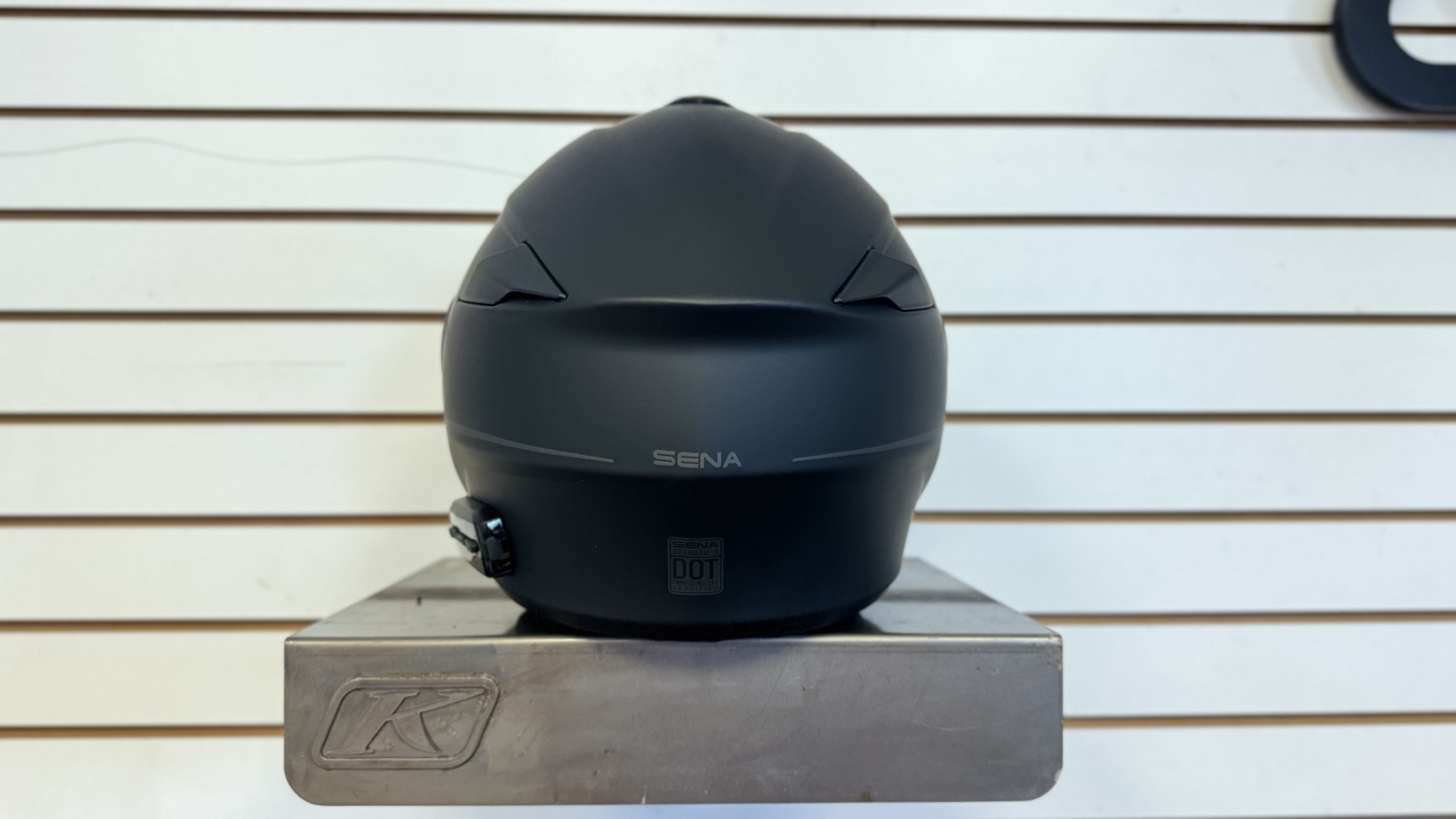 SENA OUTRUSH R MOTORCYCLE HELMET MATTE BLACK (X-LARGE) - DISPLAY MODEL