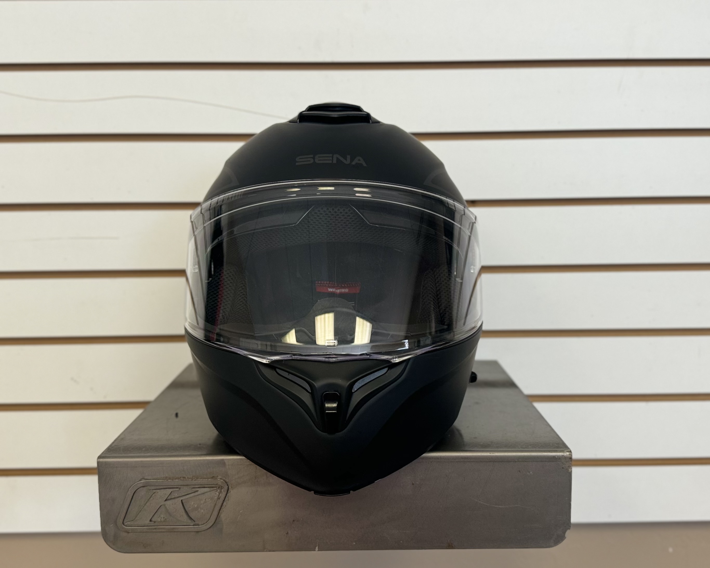 SENA OUTRUSH R BLUETOOTH HELMET (X-LARGE) (MATTE BLACK) - DISPLAY MODEL
