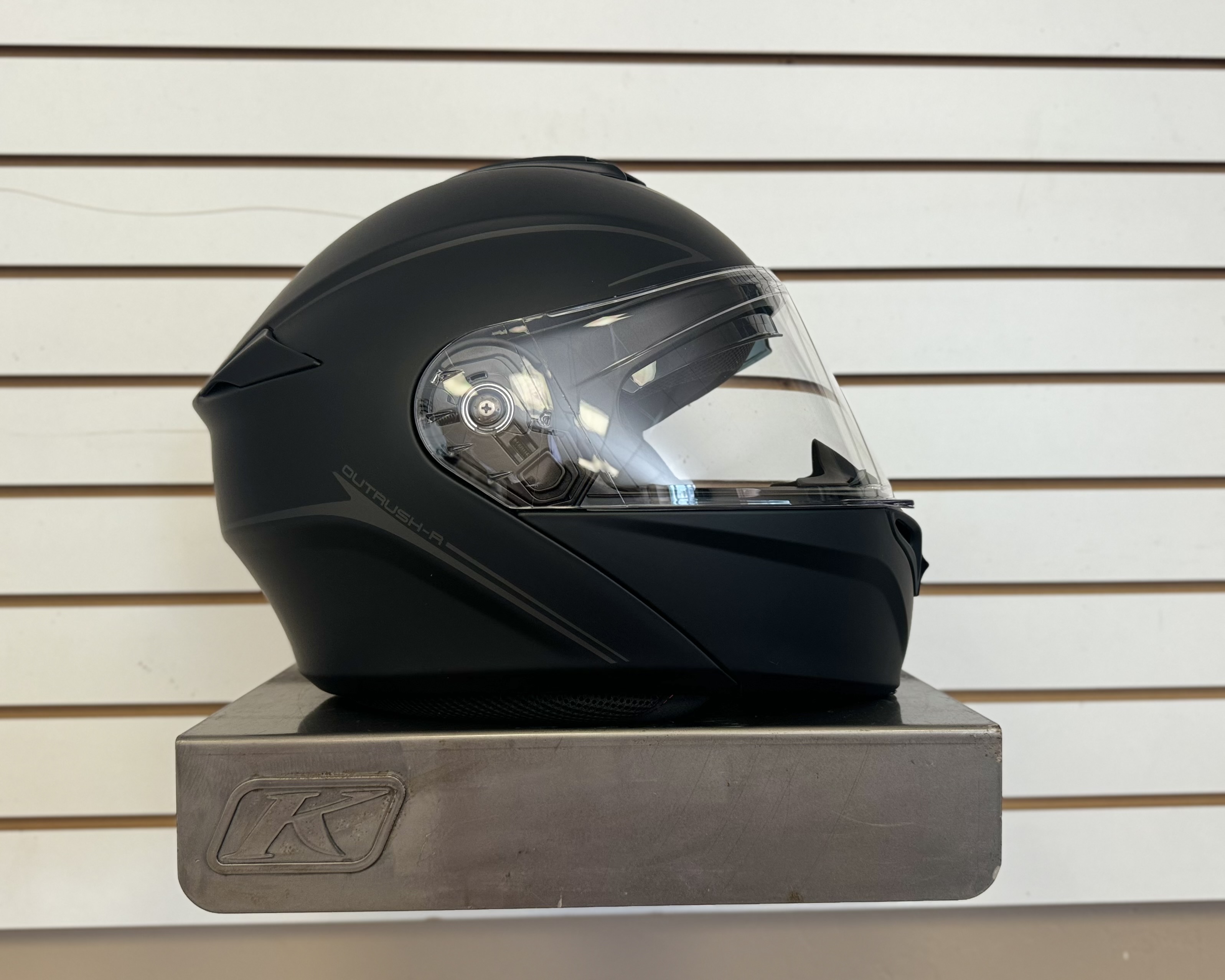 SENA OUTRUSH R BLUETOOTH HELMET (X-LARGE) (MATTE BLACK) - DISPLAY MODEL