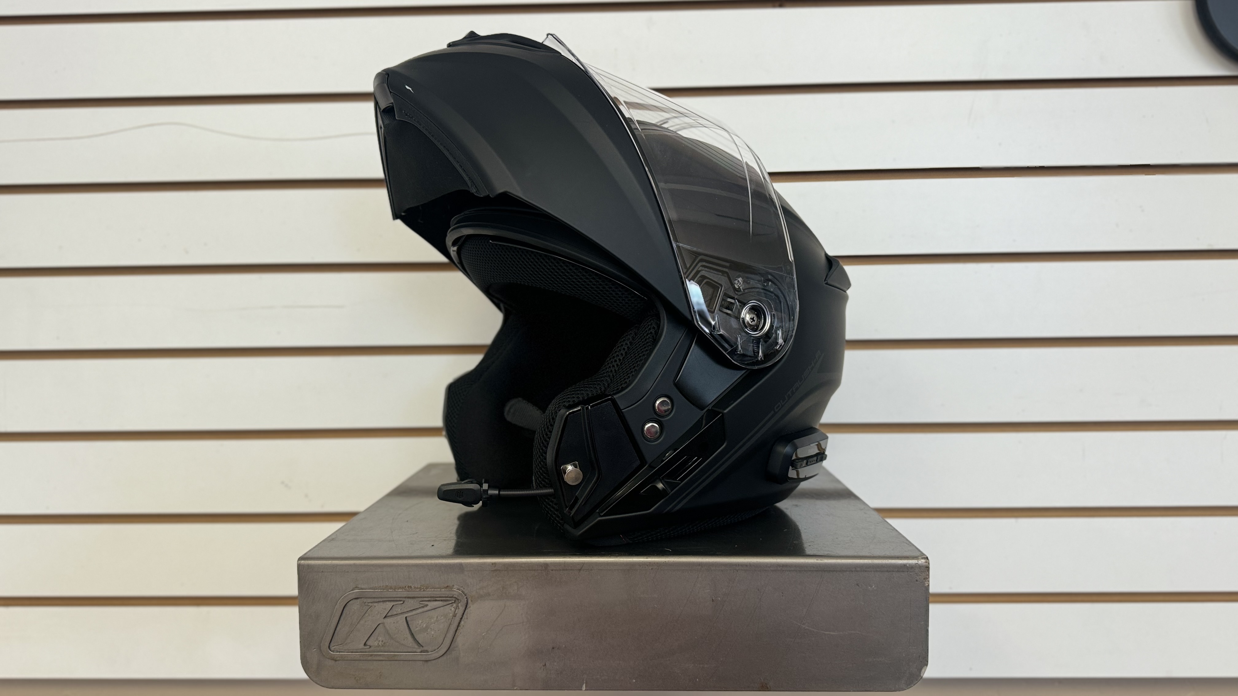 SENA OUTRUSH R BLUETOOTH HELMET (X-LARGE) (MATTE BLACK) - DISPLAY MODEL