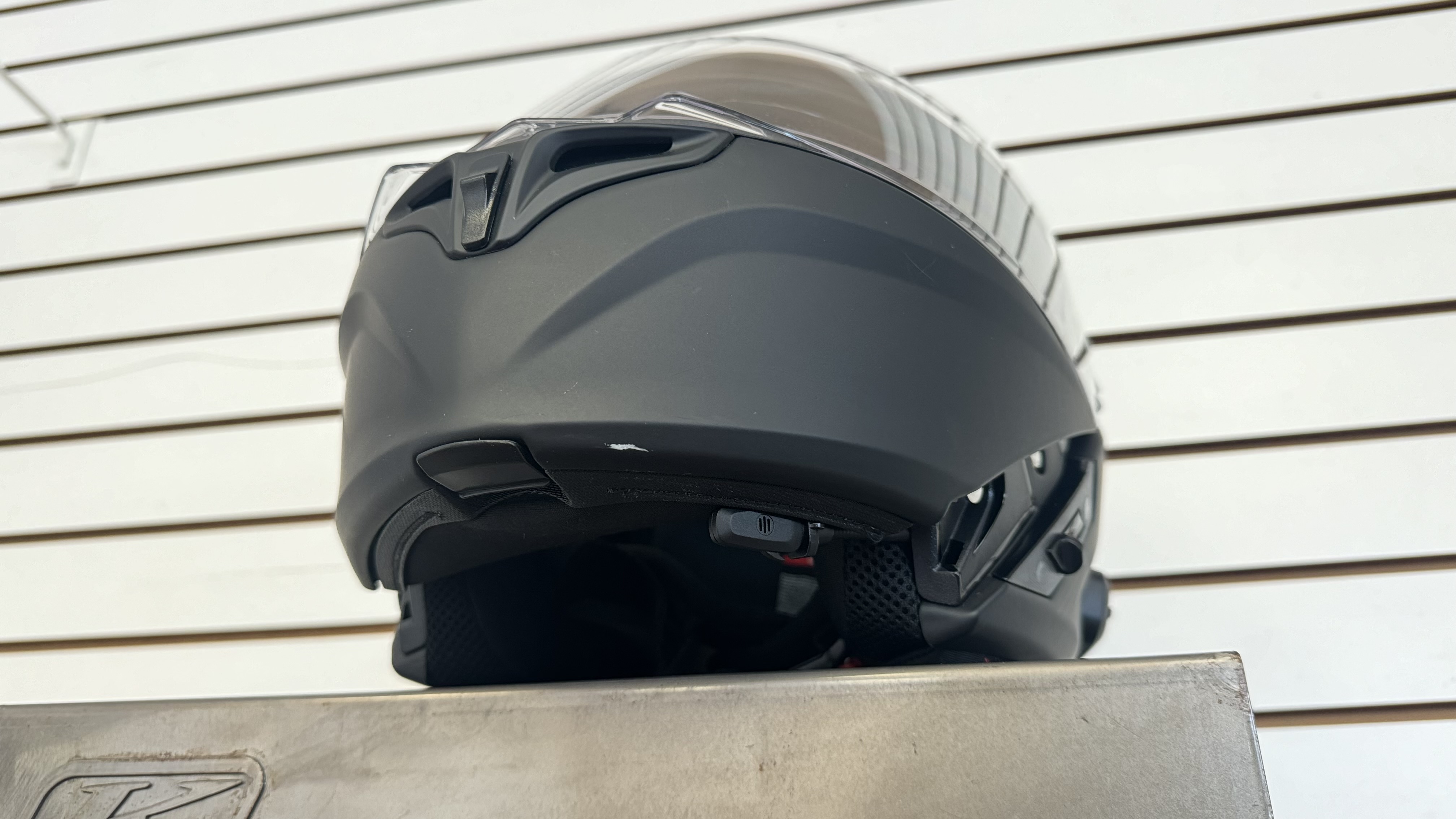 SENA OUTRUSH R BLUETOOTH HELMET (X-LARGE) (MATTE BLACK) - DISPLAY MODEL