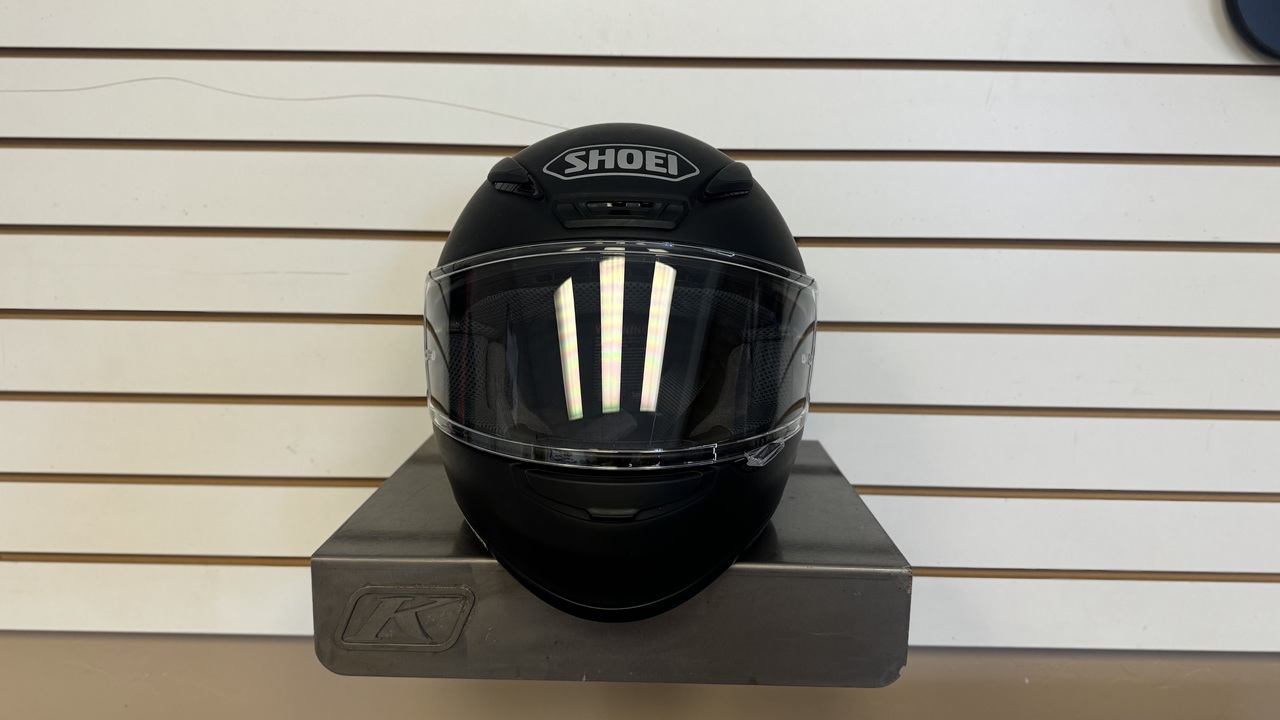 SHOEI RF-1200 BLACK MOTORCYCLE HELMET (LARGE) - USED