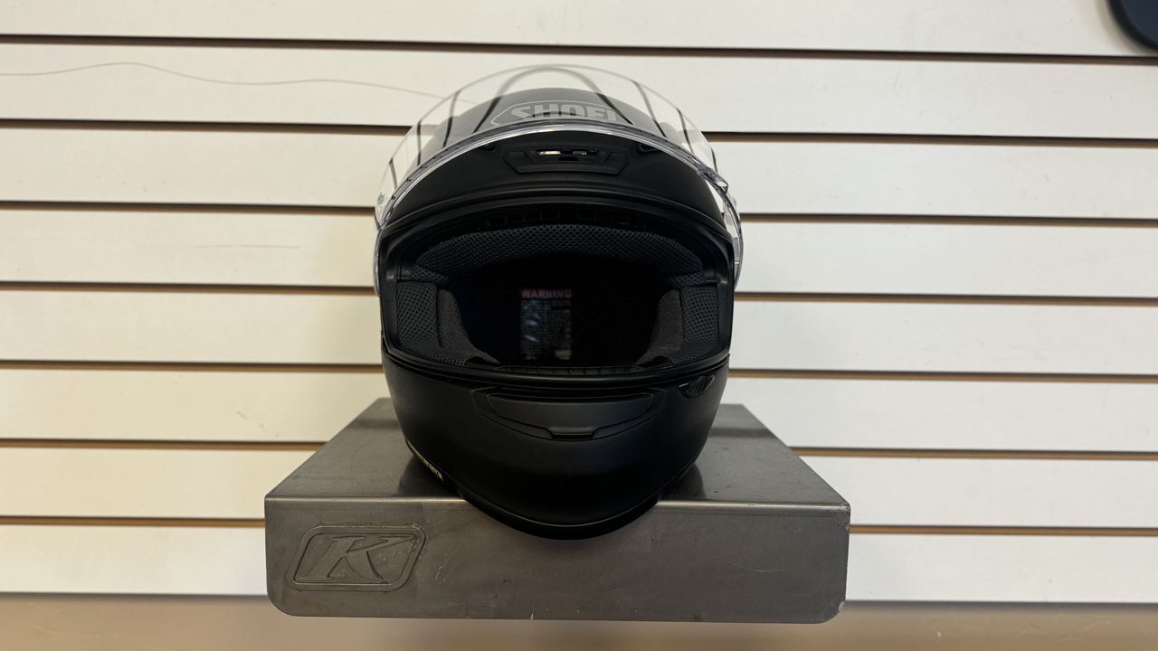 SHOEI RF-1200 BLACK MOTORCYCLE HELMET (LARGE) - USED
