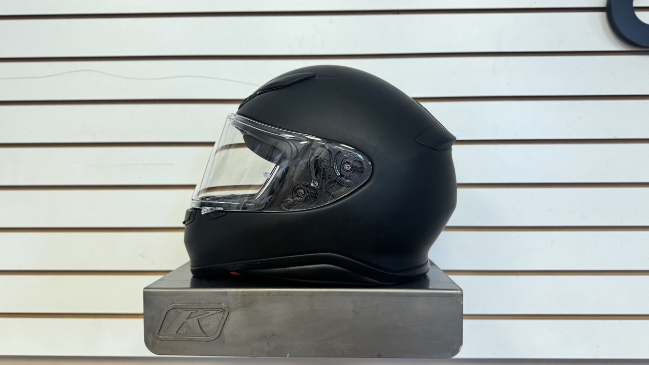 SHOEI RF-1200 BLACK MOTORCYCLE HELMET (LARGE) - USED
