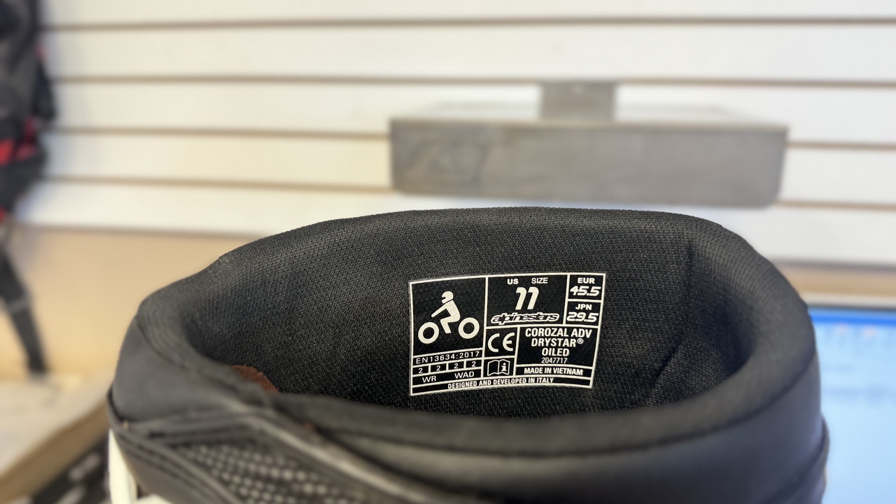 ALPINESTARS BOOT CROZAL ADV WP (BROWN) (SIZE LARGE) - DISPLAY MODEL