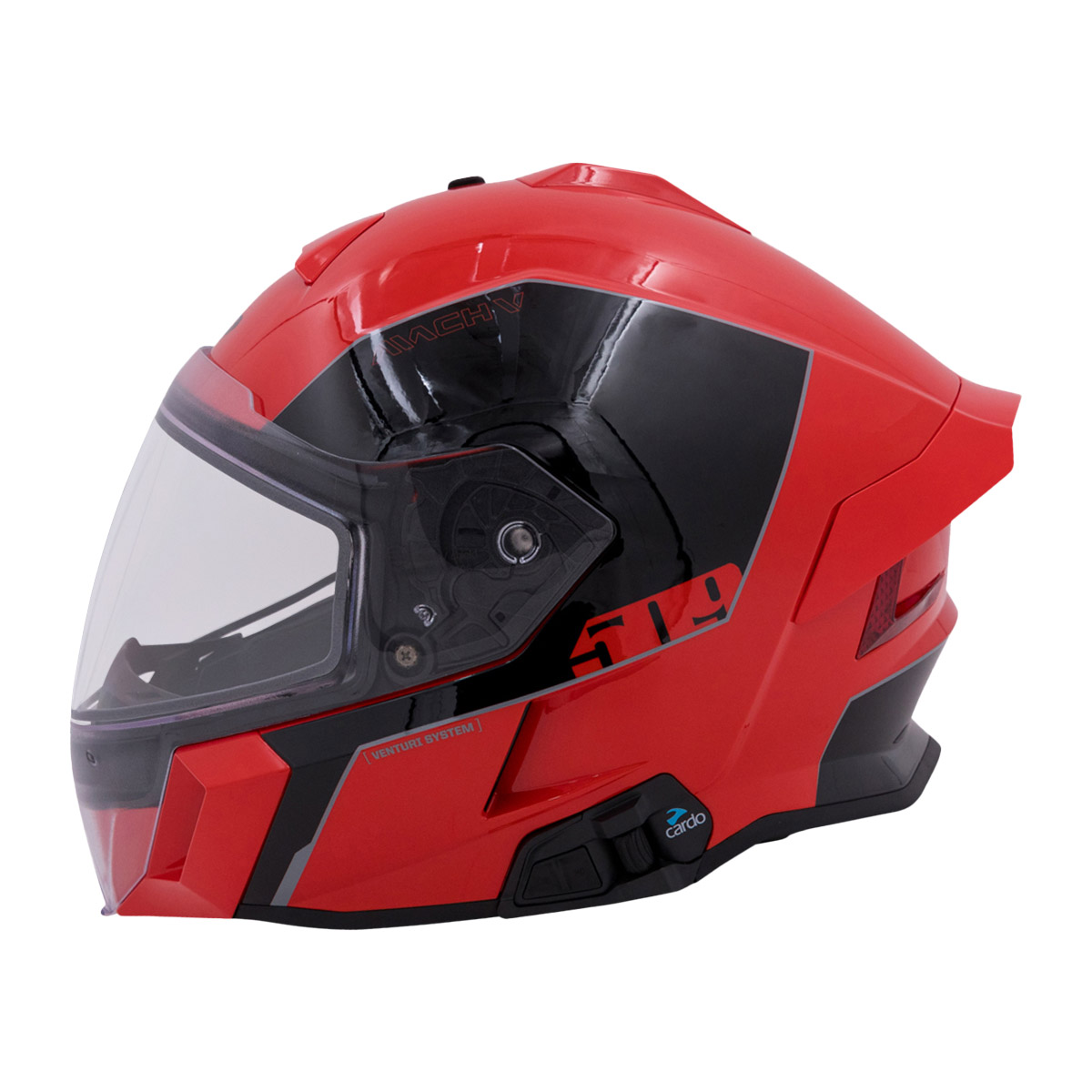 509 Mach V Commander Helmet - Racing Red