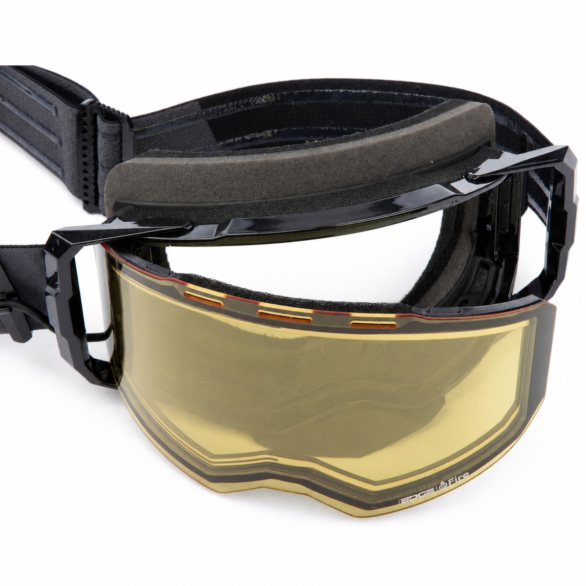 Klim Edge eFire Goggle - Slope Black (Light Yellow Tint) [Non-Current]