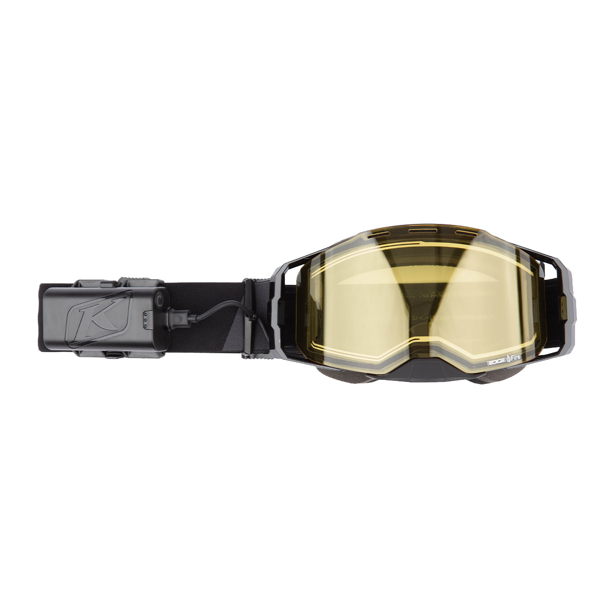 Klim Edge eFire Goggle - Slope Black (Light Yellow Tint)