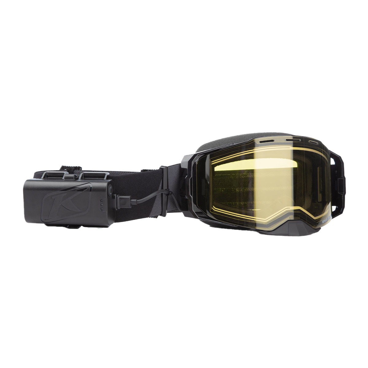 Klim Edge eFire Goggle - Slope Black (Light Yellow Tint)
