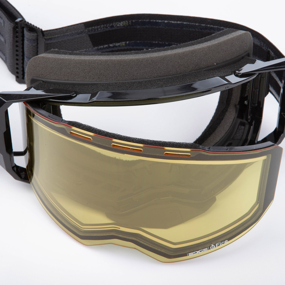 Klim Edge eFire Goggle - Slope Black (Light Yellow Tint)
